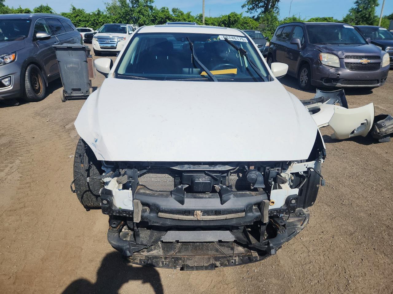 2014 Mazda 3 Touring Белый vin: 3MZBM1V7XEM104375