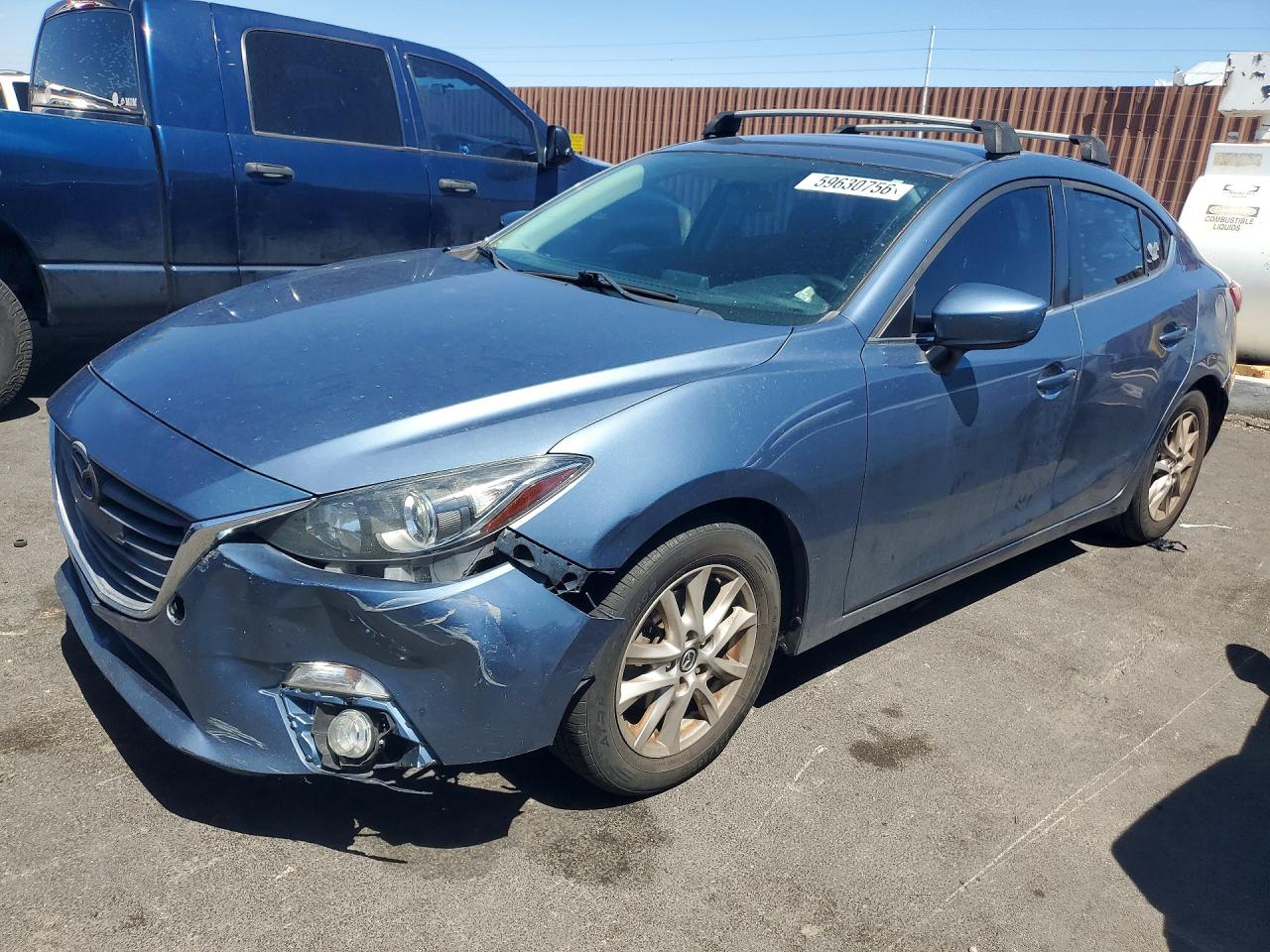 2014 Mazda 3 Touring Blue vin: 3MZBM1V7XEM112962