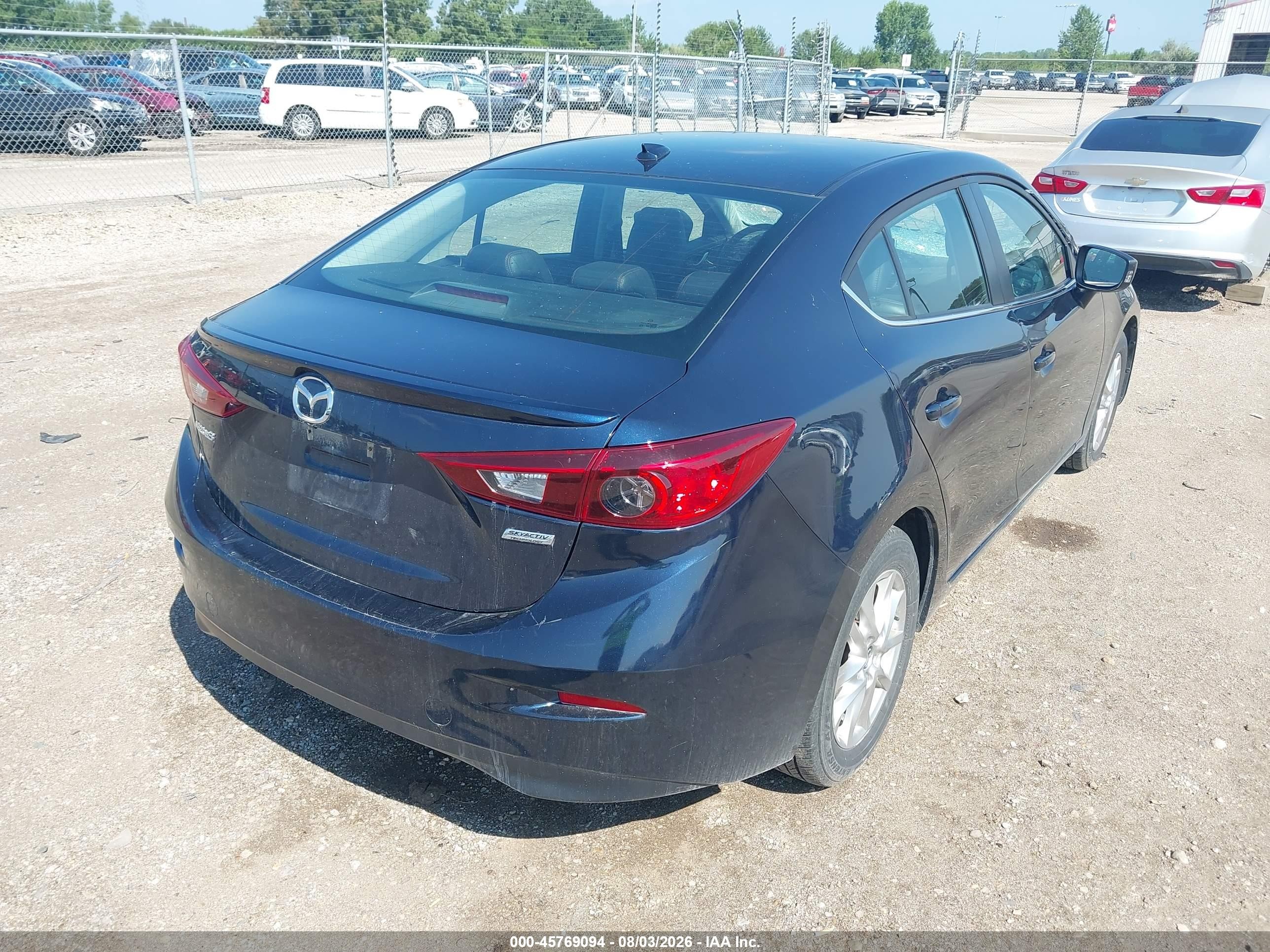2015 Mazda Mazda3 I Grand Touring Dark Blue vin: 3MZBM1W70FM159532