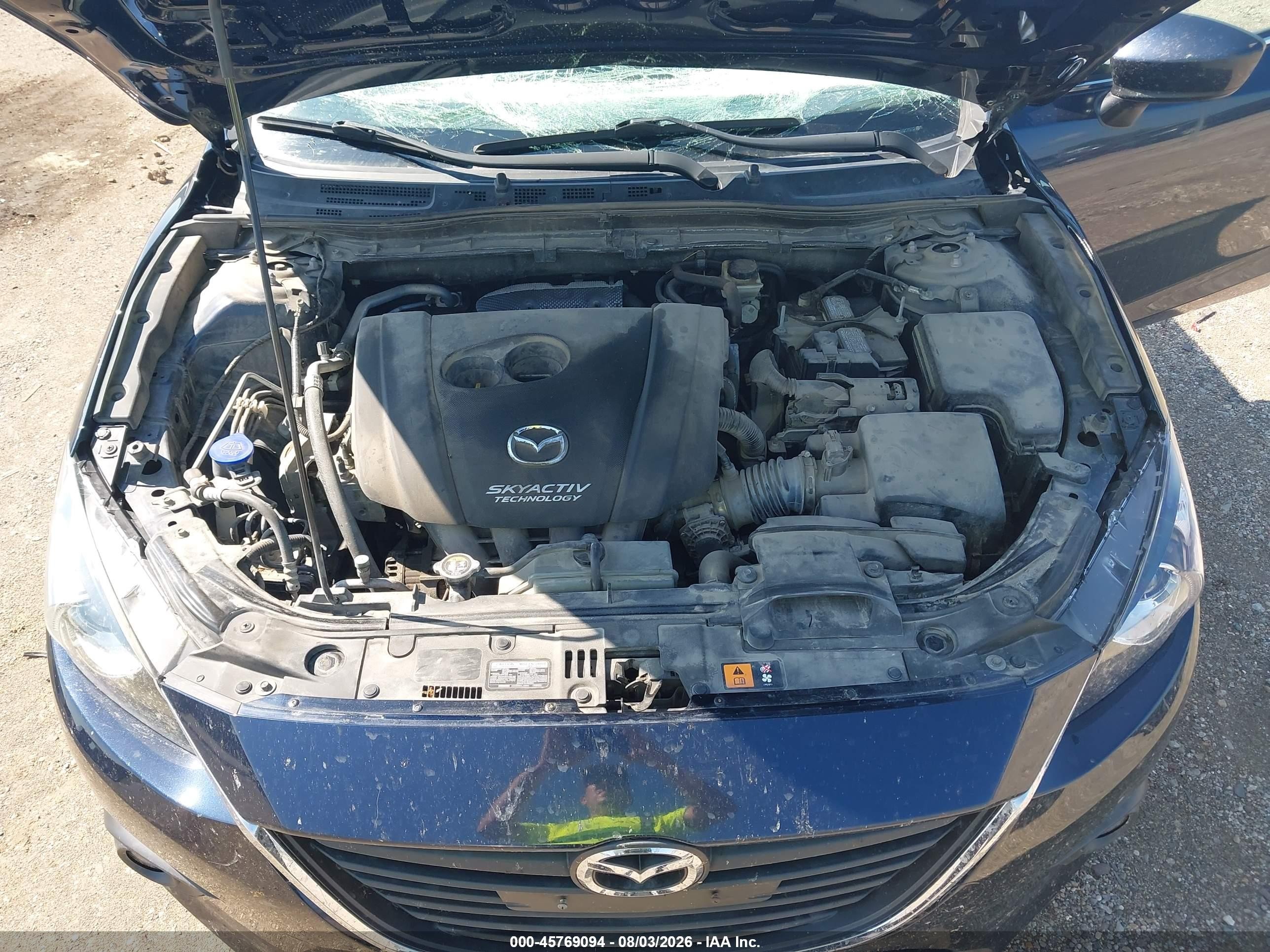2015 Mazda Mazda3 I Grand Touring Dark Blue vin: 3MZBM1W70FM159532