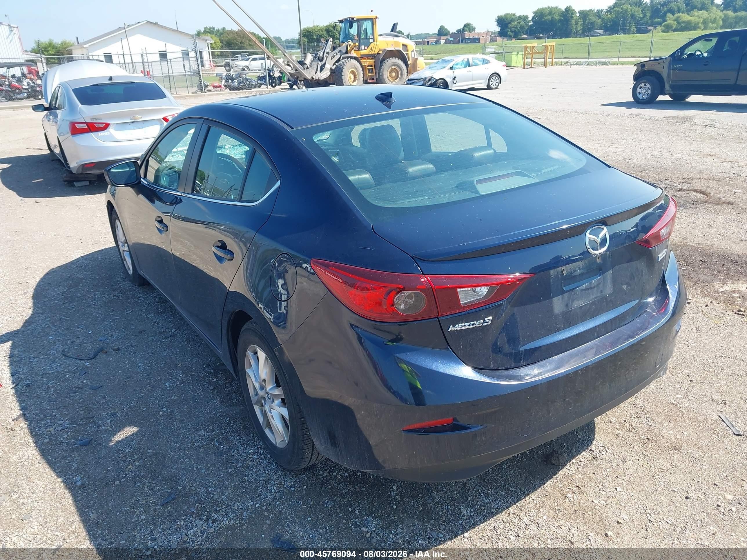 2015 Mazda Mazda3 I Grand Touring Dark Blue vin: 3MZBM1W70FM159532