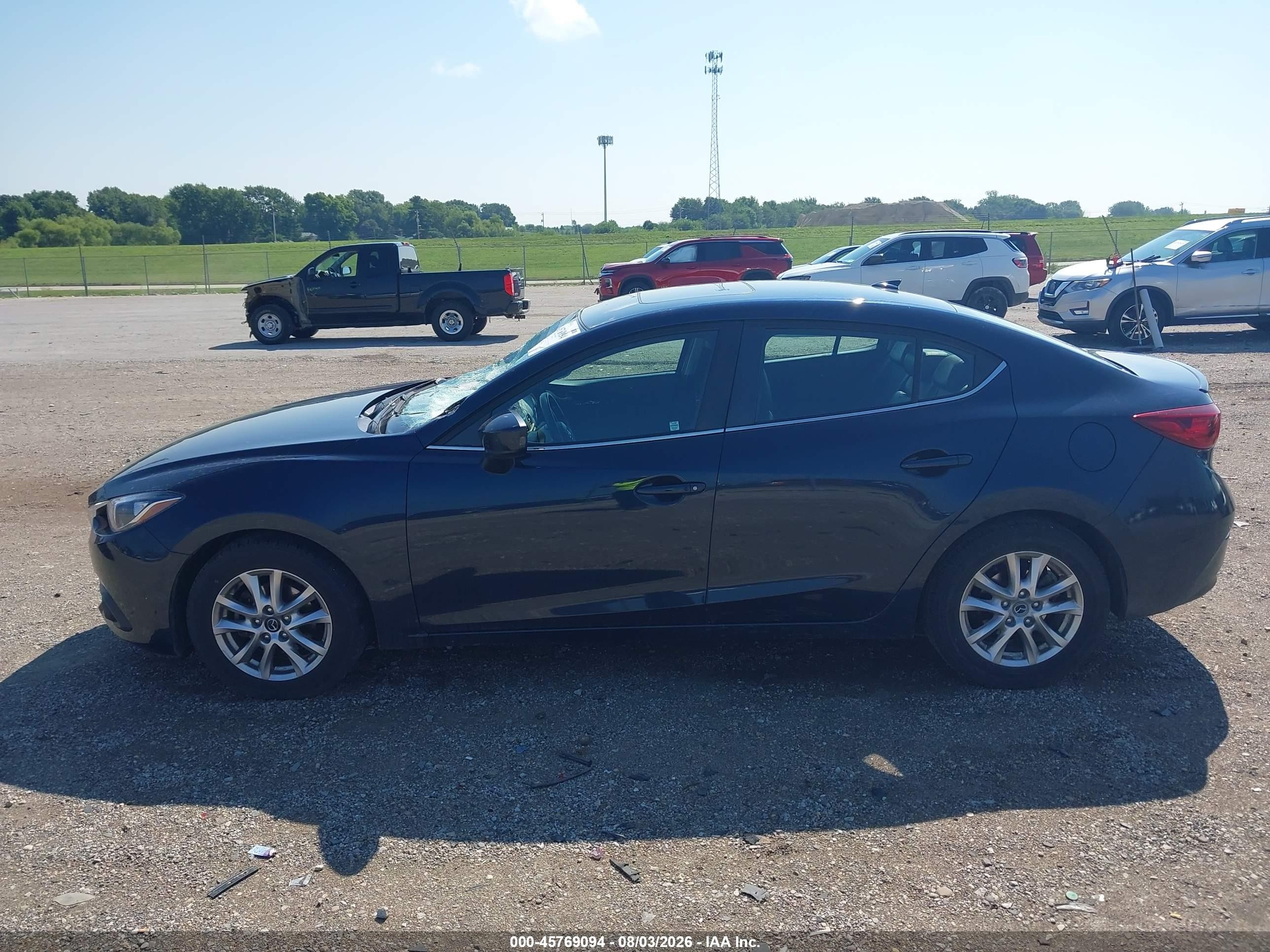 2015 Mazda Mazda3 I Grand Touring Dark Blue vin: 3MZBM1W70FM159532