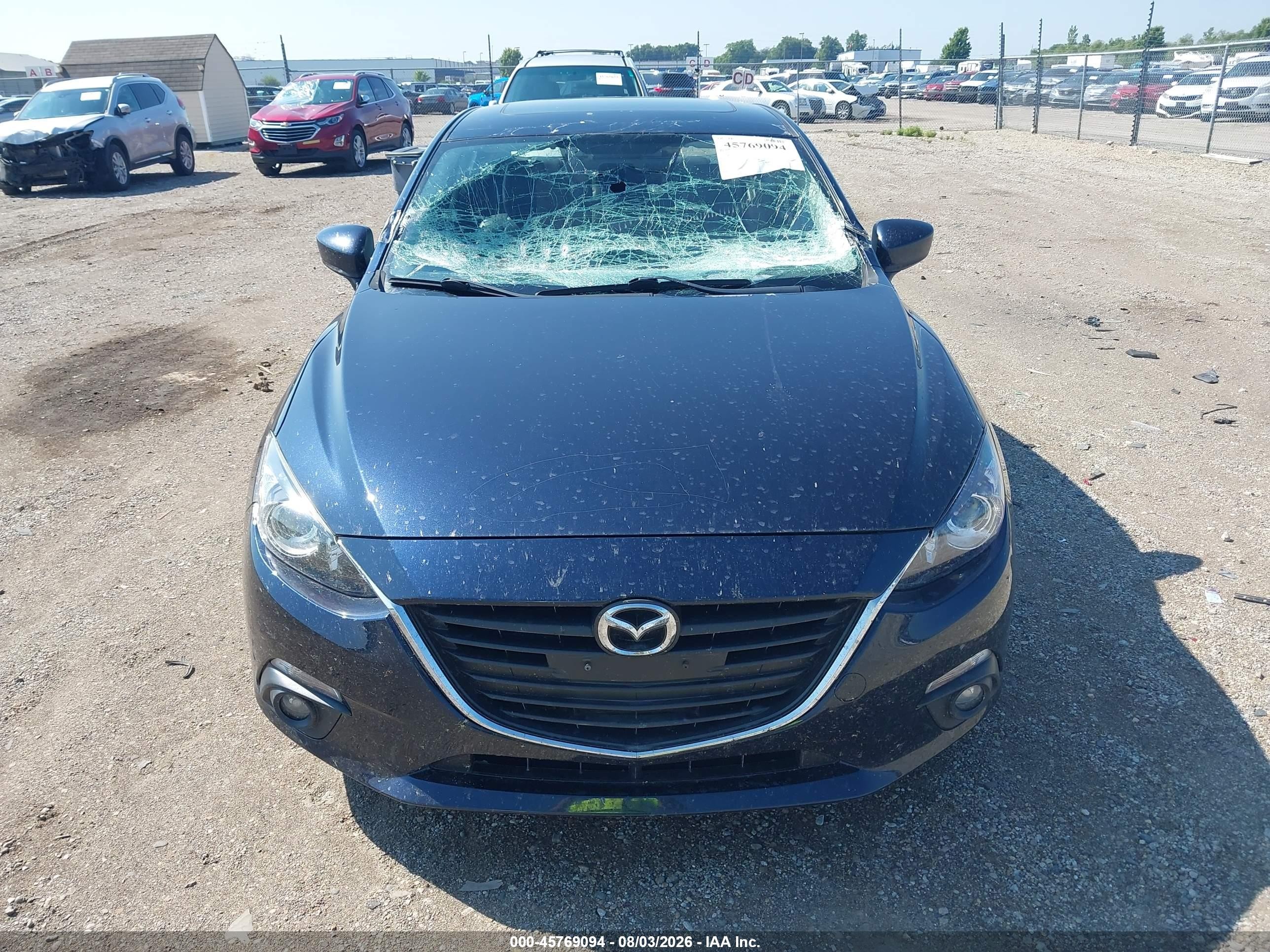 2015 Mazda Mazda3 I Grand Touring Dark Blue vin: 3MZBM1W70FM159532