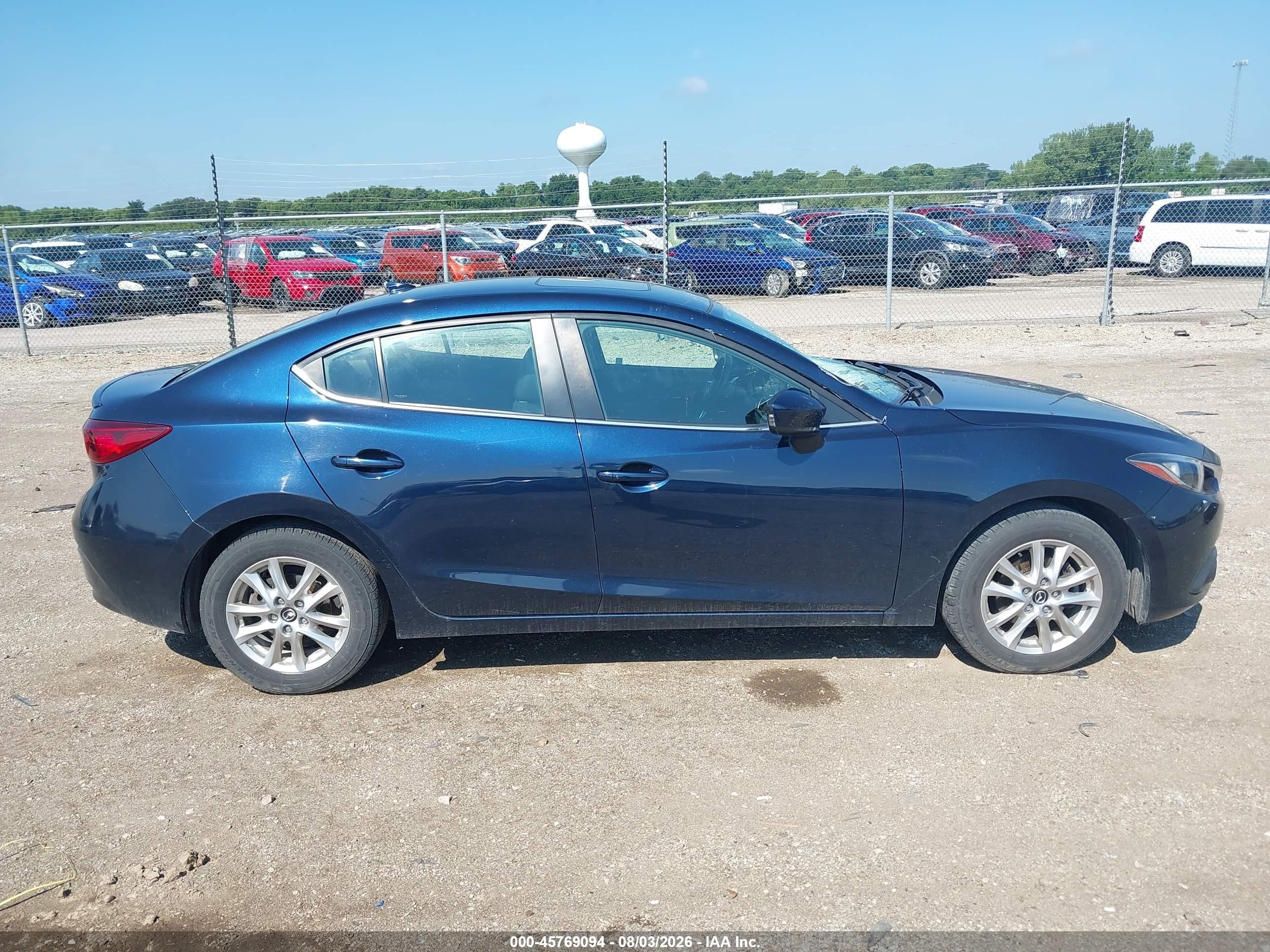 2015 Mazda Mazda3 I Grand Touring Dark Blue vin: 3MZBM1W70FM159532