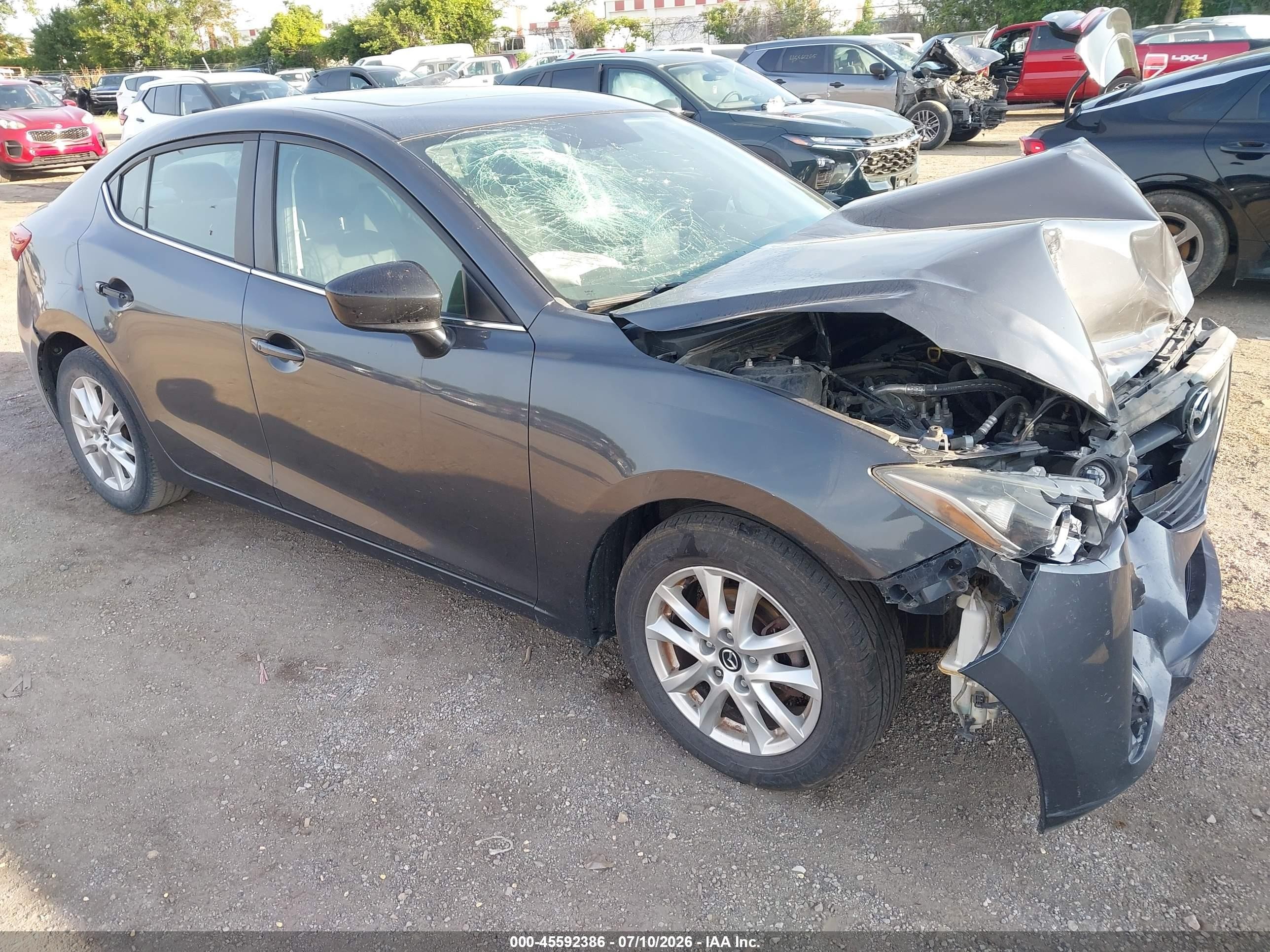 2015 Mazda Mazda3 I Grand Touring Gray vin: 3MZBM1W70FM227764