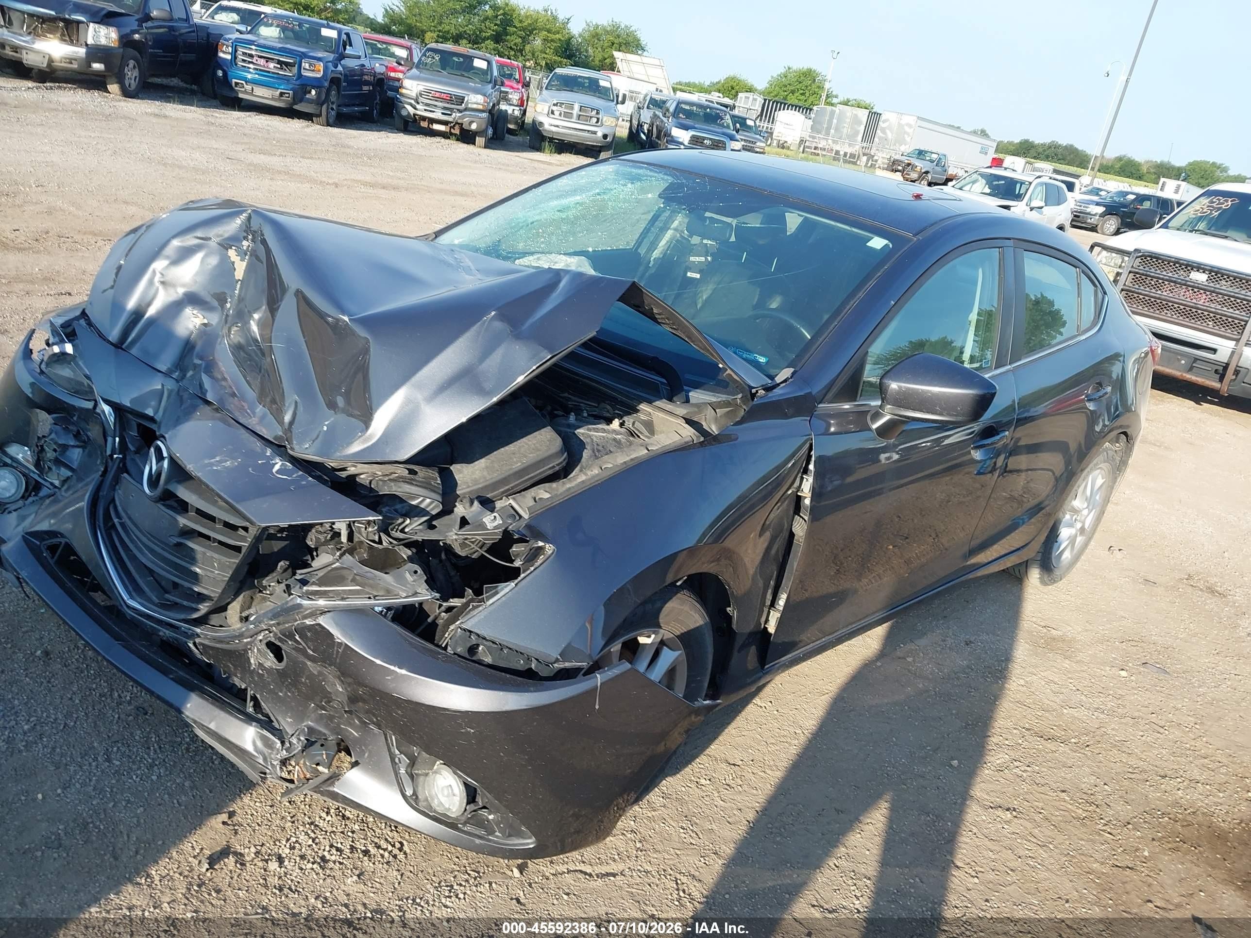 2015 Mazda Mazda3 I Grand Touring Gray vin: 3MZBM1W70FM227764