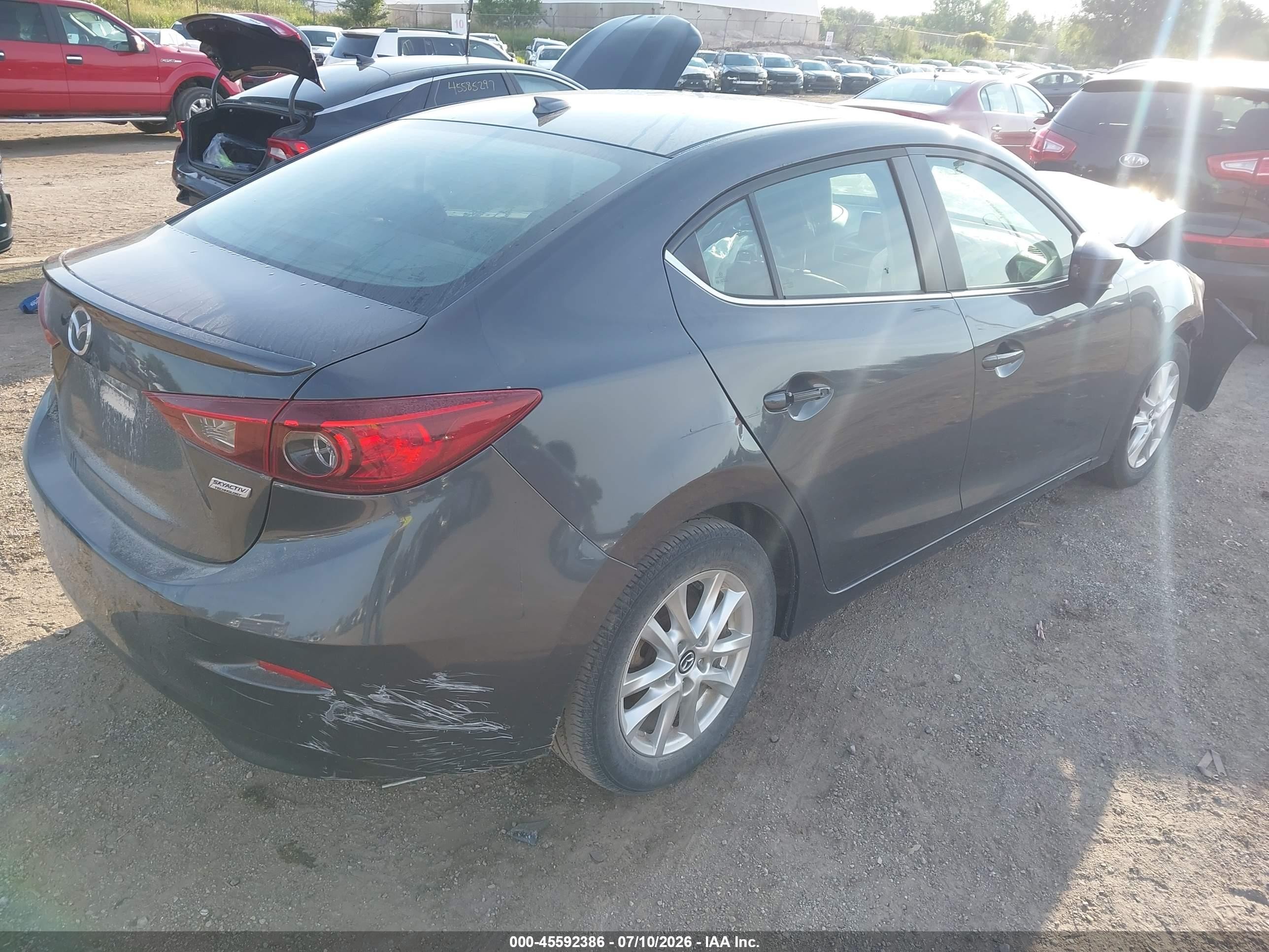 2015 Mazda Mazda3 I Grand Touring Gray vin: 3MZBM1W70FM227764