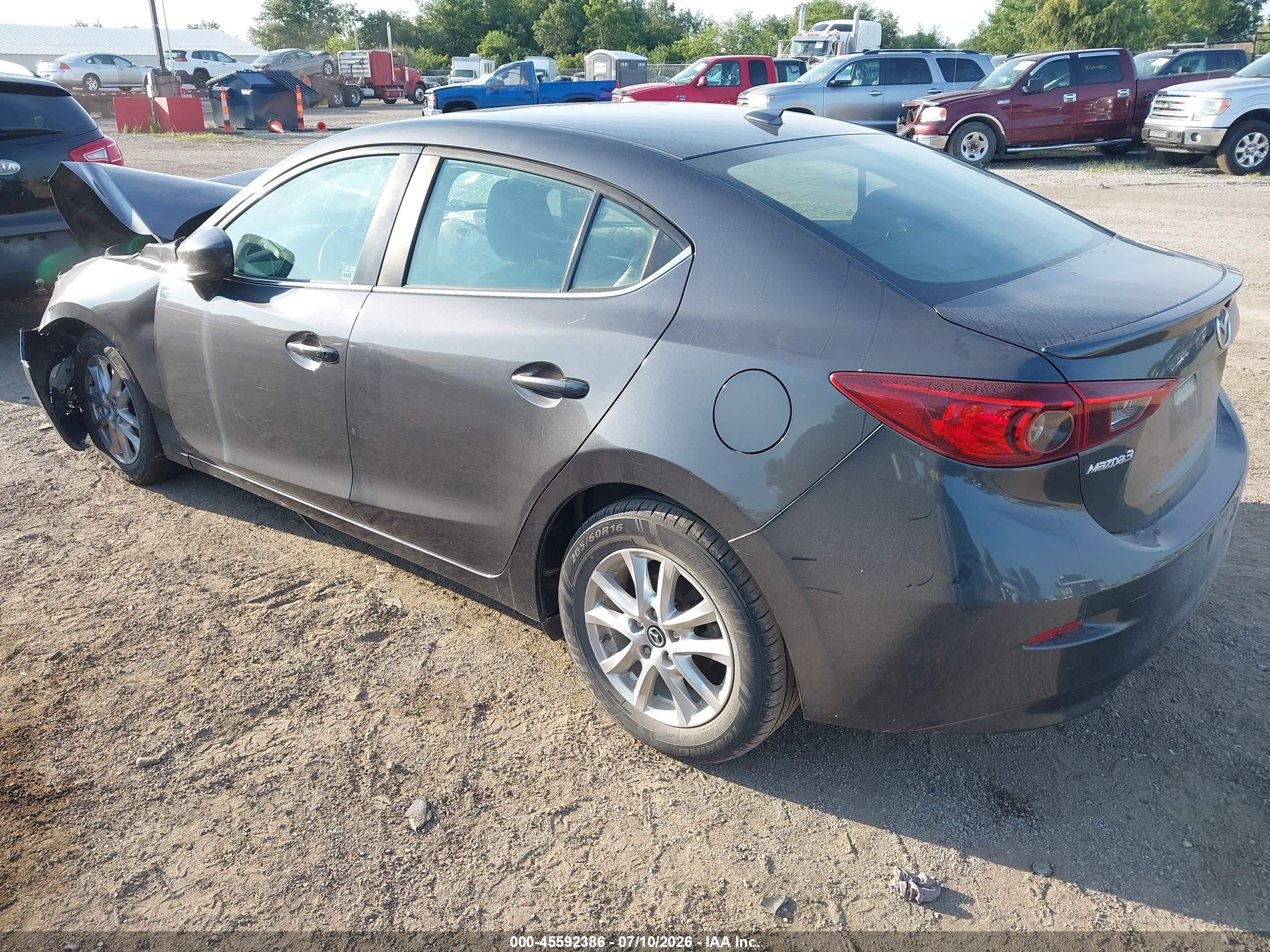 2015 Mazda Mazda3 I Grand Touring Gray vin: 3MZBM1W70FM227764