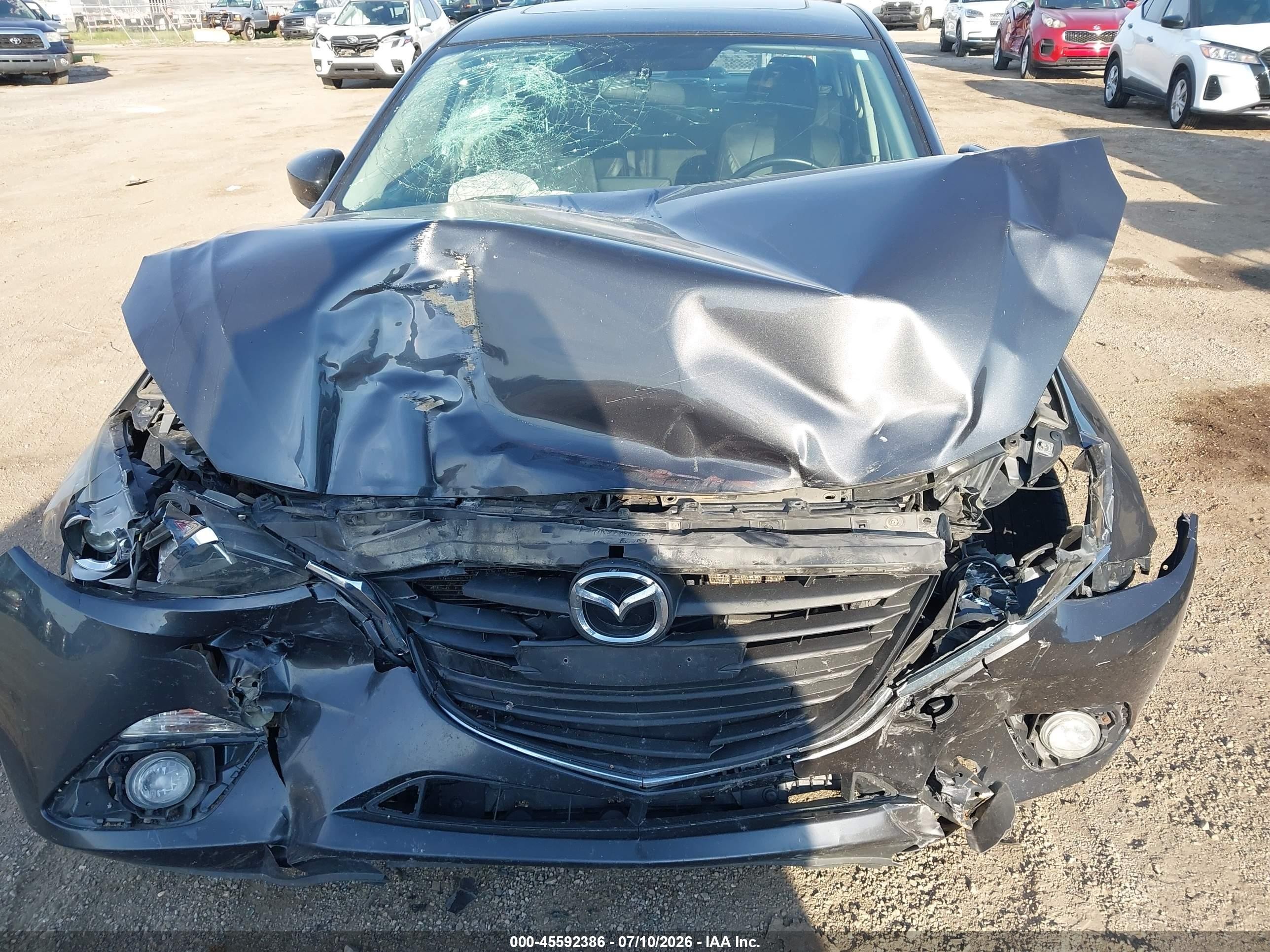 2015 Mazda Mazda3 I Grand Touring Gray vin: 3MZBM1W70FM227764