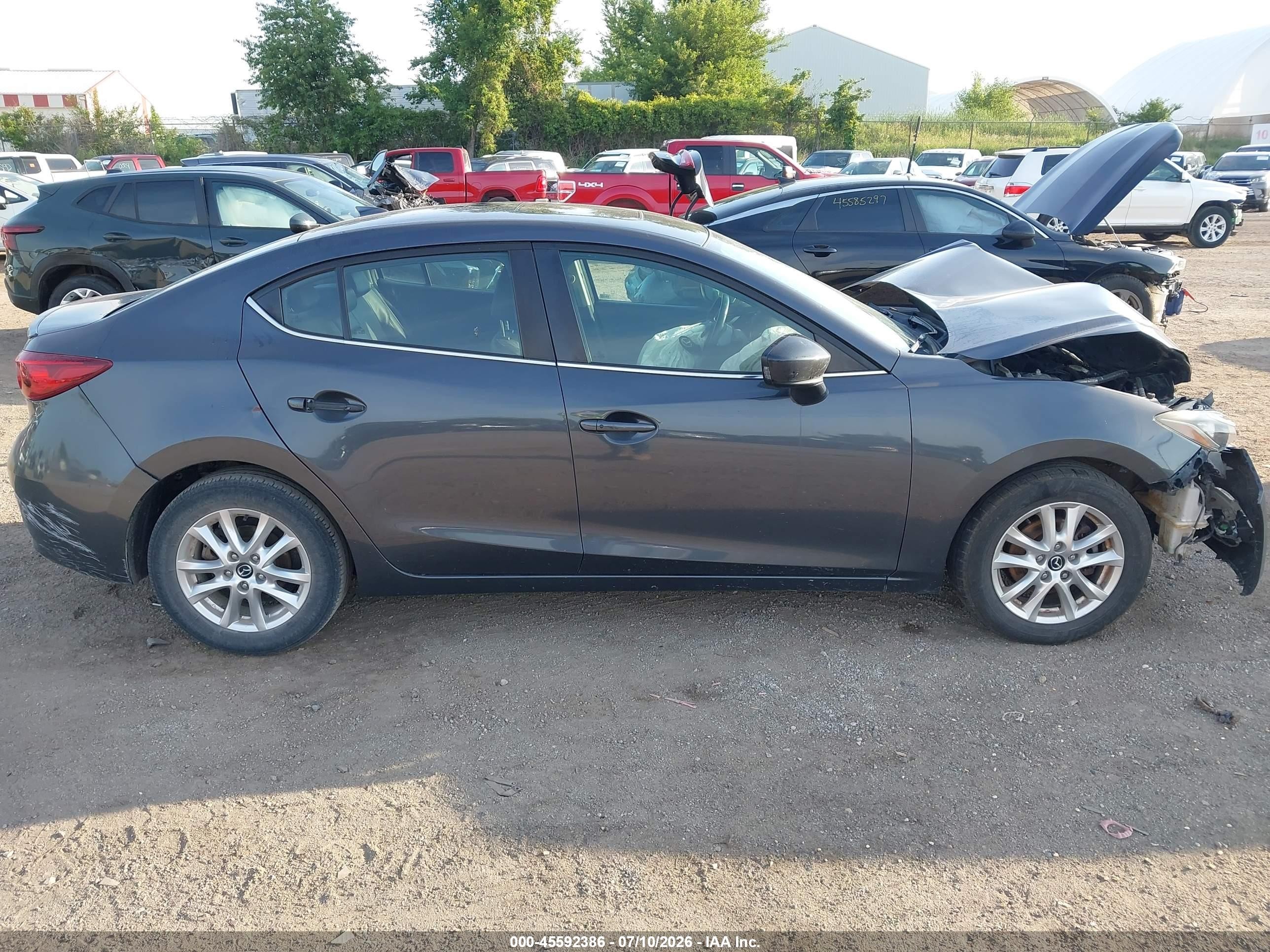 2015 Mazda Mazda3 I Grand Touring Gray vin: 3MZBM1W70FM227764