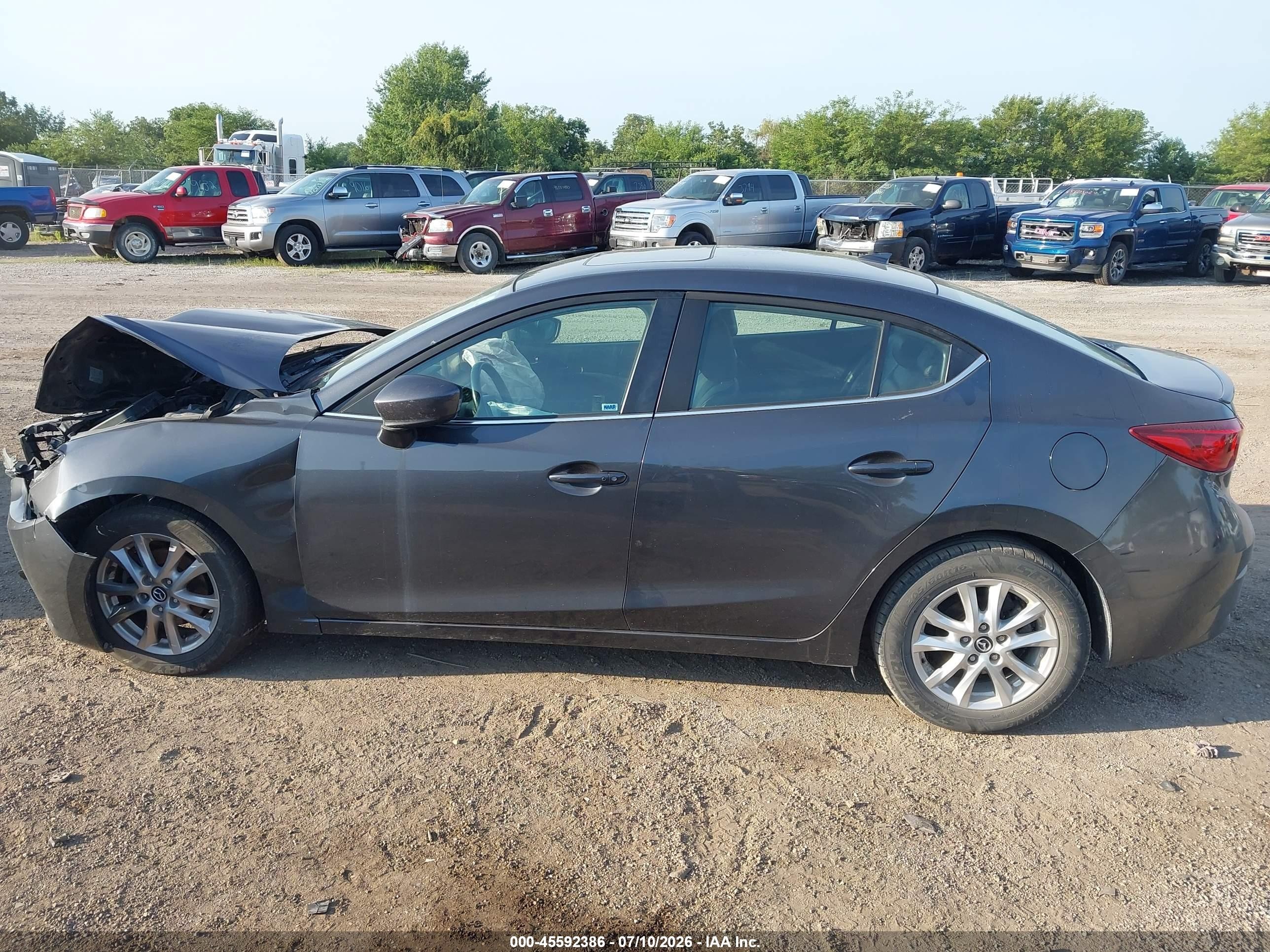 2015 Mazda Mazda3 I Grand Touring Gray vin: 3MZBM1W70FM227764
