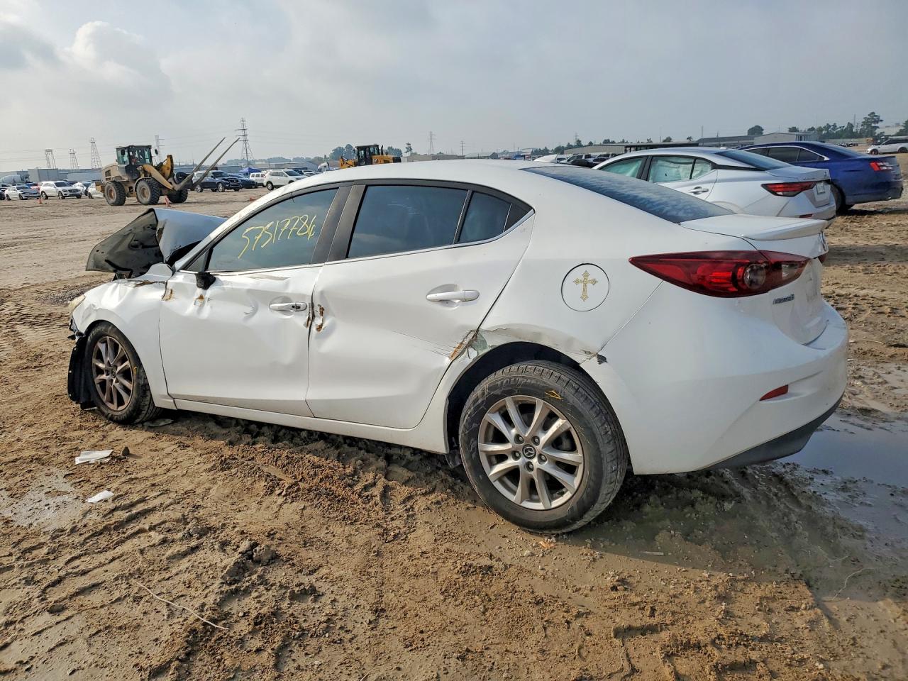 2015 Mazda 3 Grand Touring White vin: 3MZBM1W70FM234553