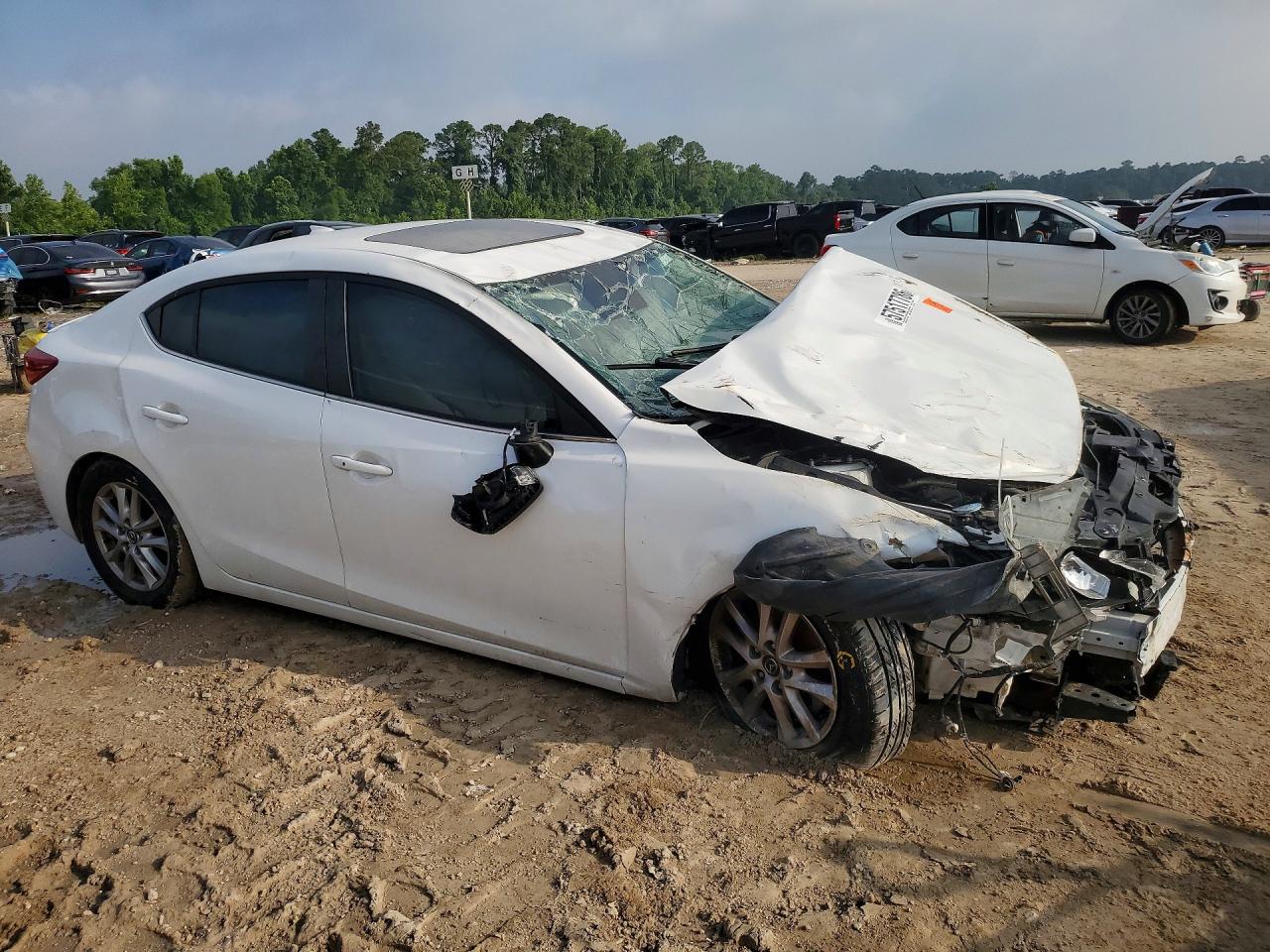 2015 Mazda 3 Grand Touring White vin: 3MZBM1W70FM234553
