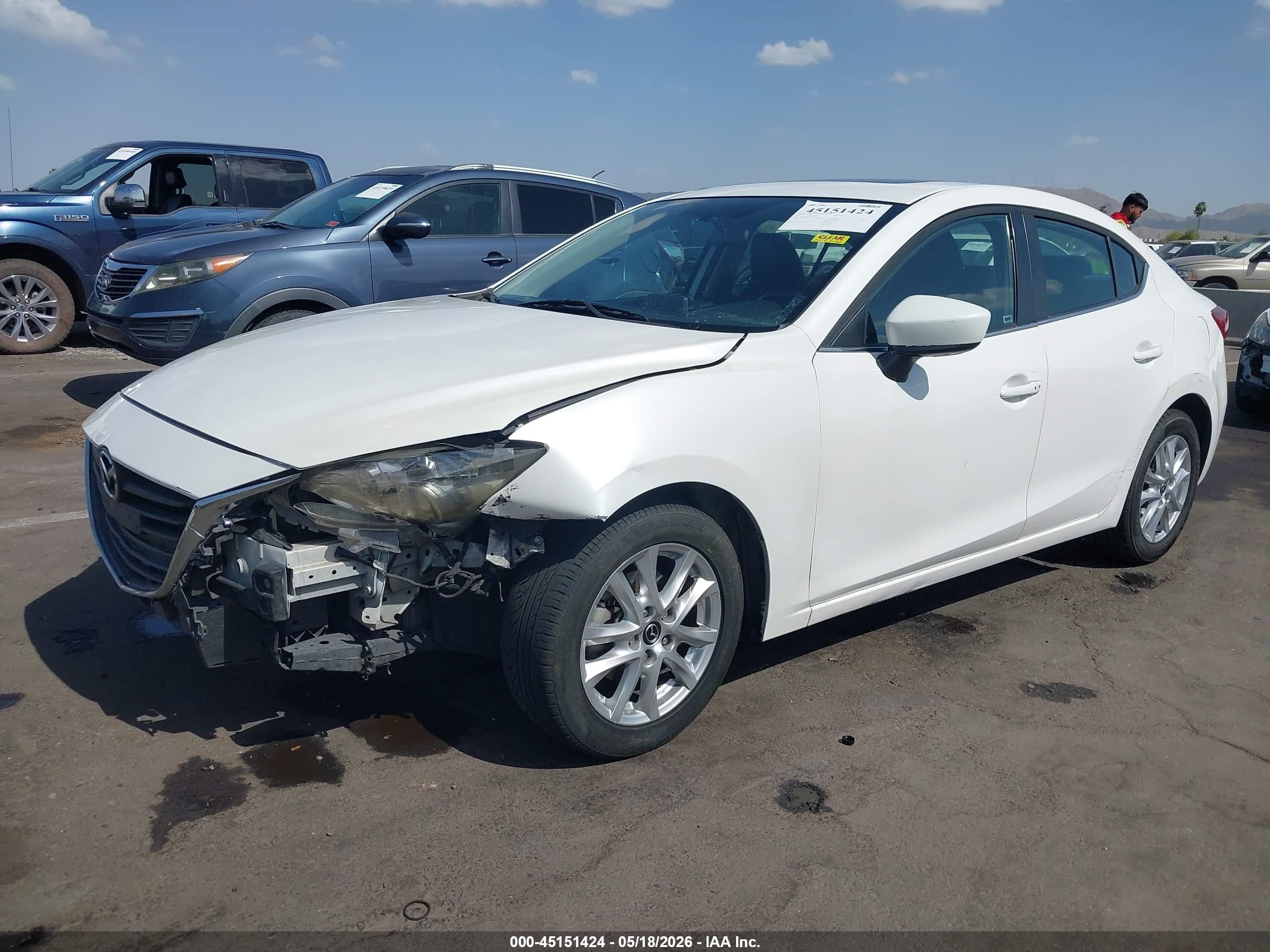 2015 Mazda Mazda3 I Grand Touring White vin: 3MZBM1W74FM143348