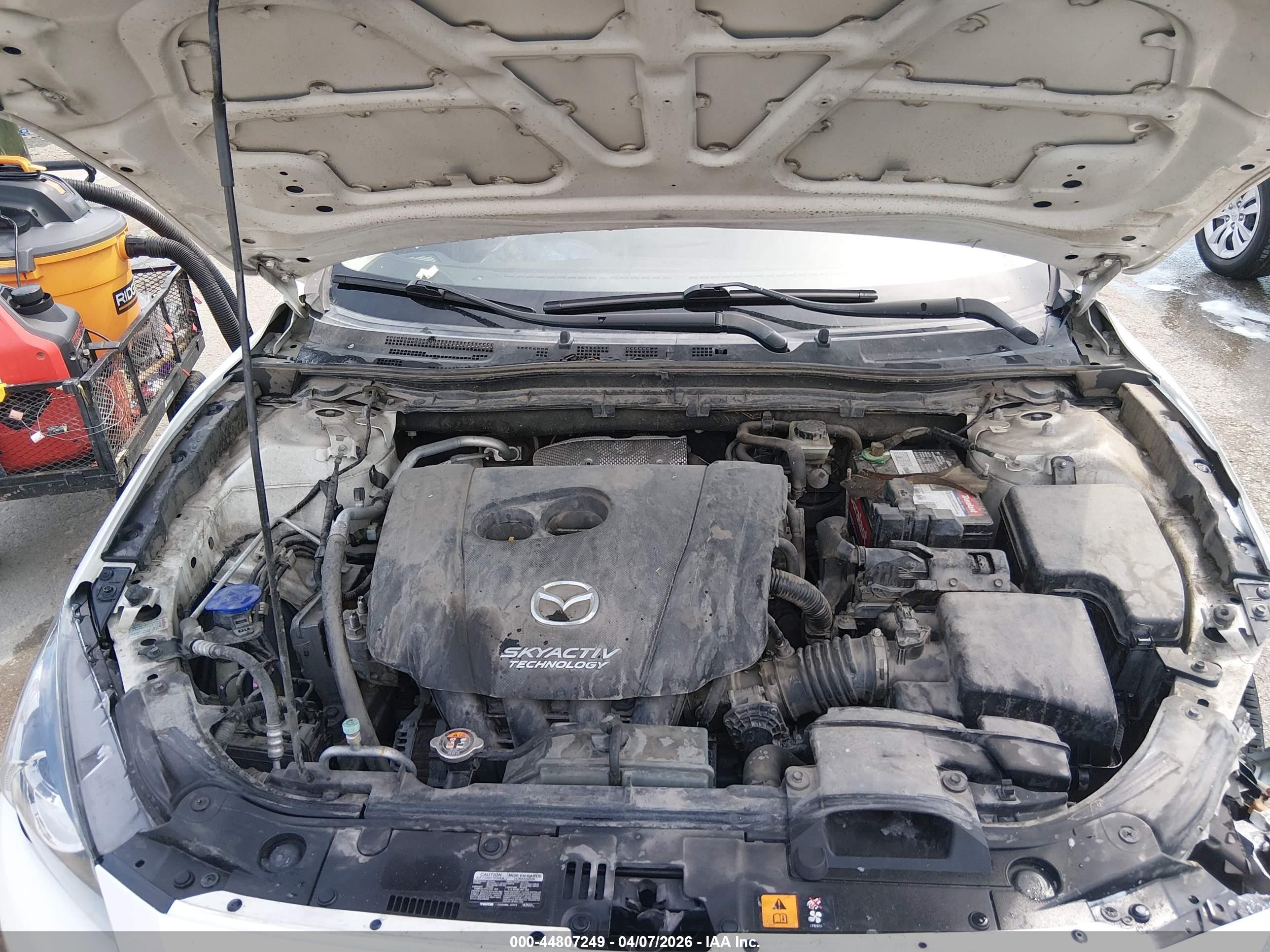 2015 Mazda Mazda3 I Grand Touring Белый vin: 3MZBM1W75FM143553