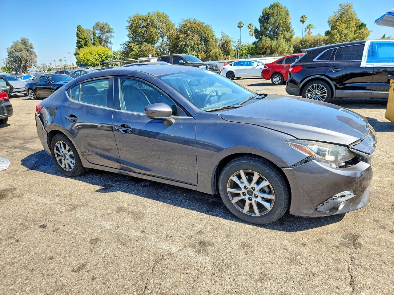 2014 Mazda 3 Grand Touring Gray vin: 3MZBM1W76EM116845