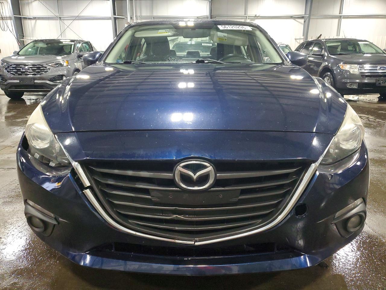 2015 Mazda 3 Grand Touring Blue vin: 3MZBM1W76FM149782