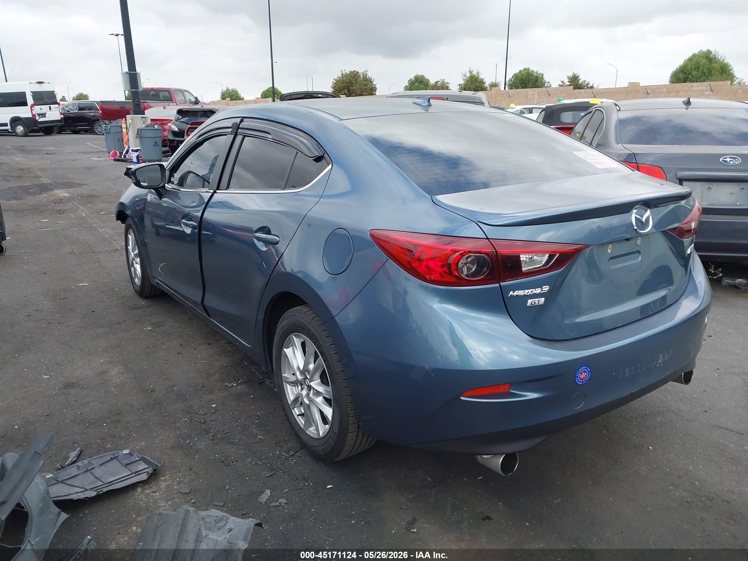 2015 Mazda Mazda3 I Grand Touring Blue vin: 3MZBM1W76FM219376