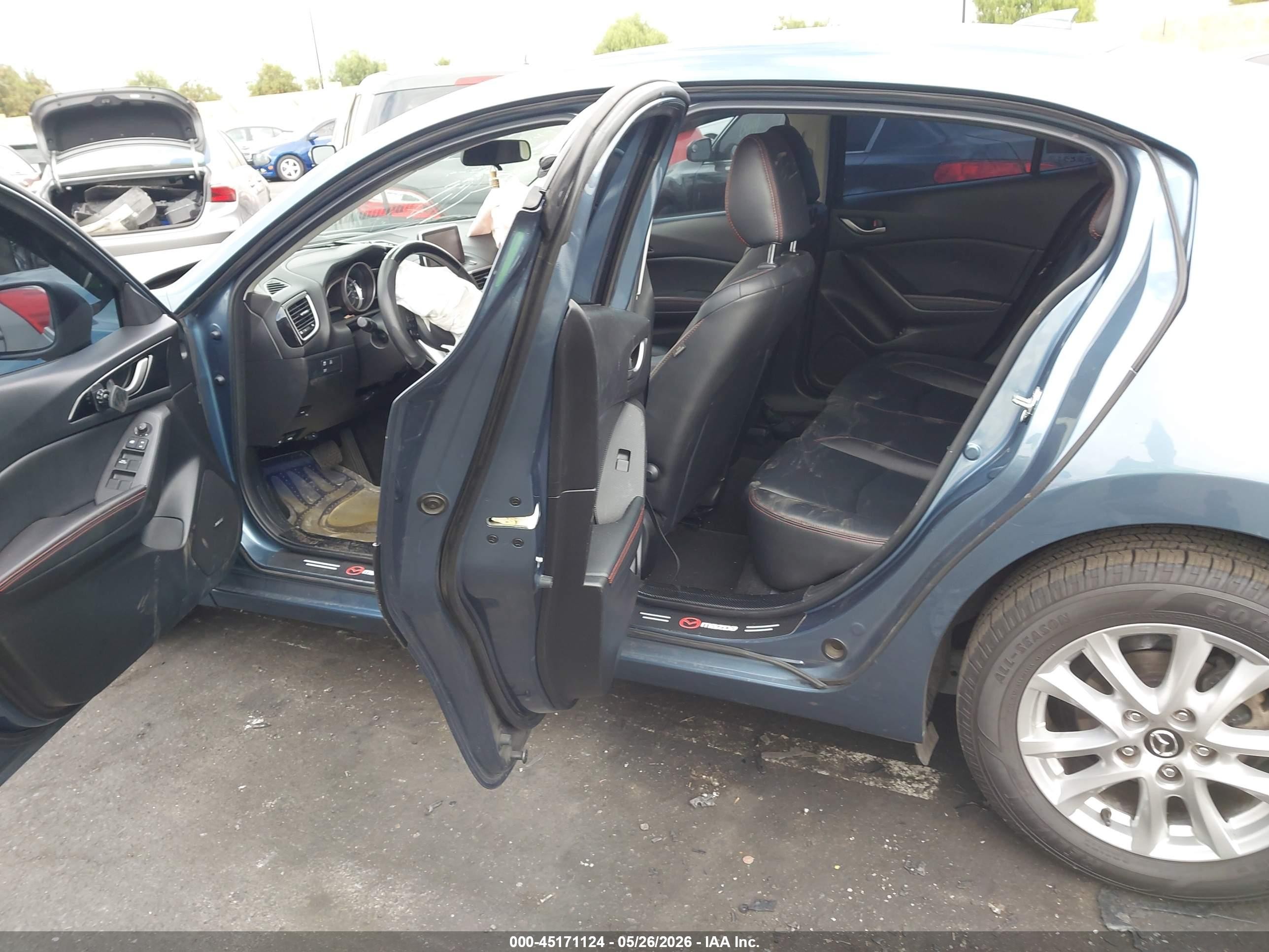 2015 Mazda Mazda3 I Grand Touring Blue vin: 3MZBM1W76FM219376