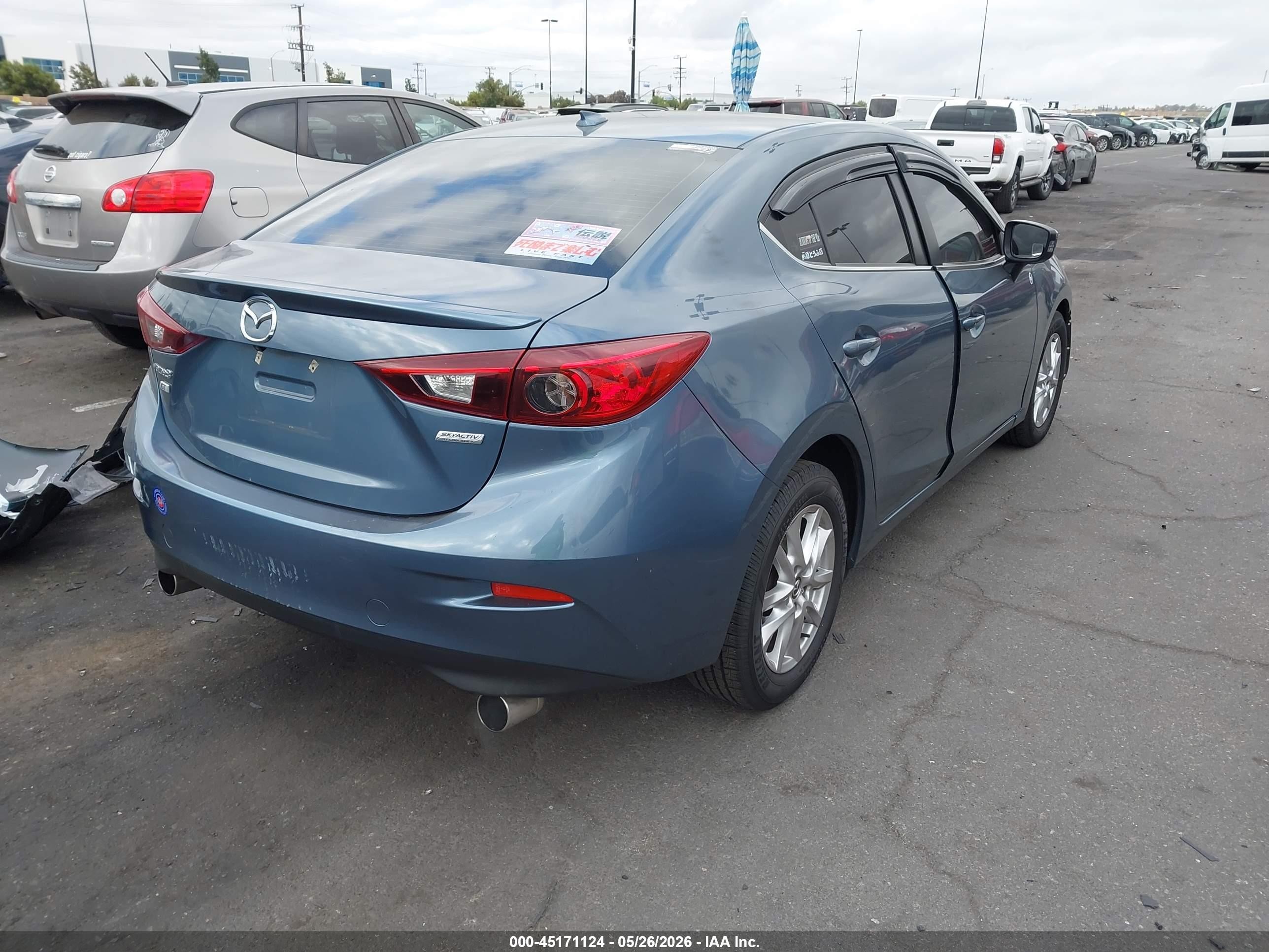 2015 Mazda Mazda3 I Grand Touring Blue vin: 3MZBM1W76FM219376