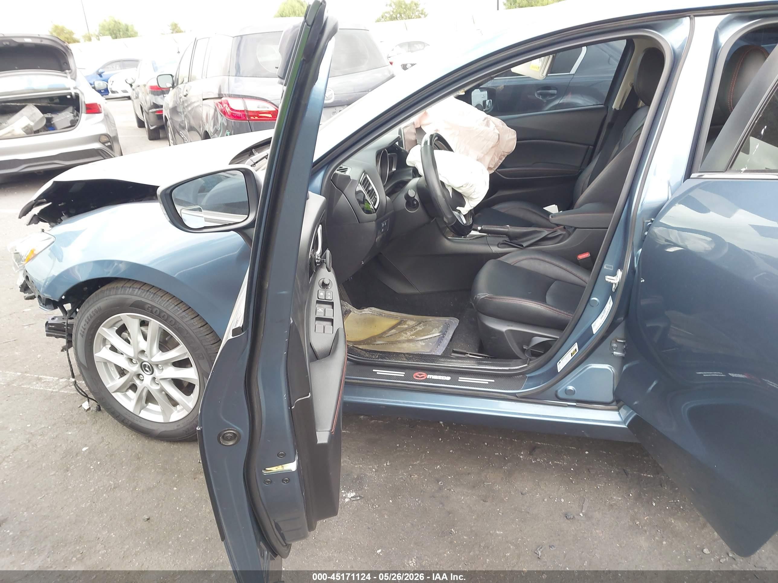 2015 Mazda Mazda3 I Grand Touring Blue vin: 3MZBM1W76FM219376