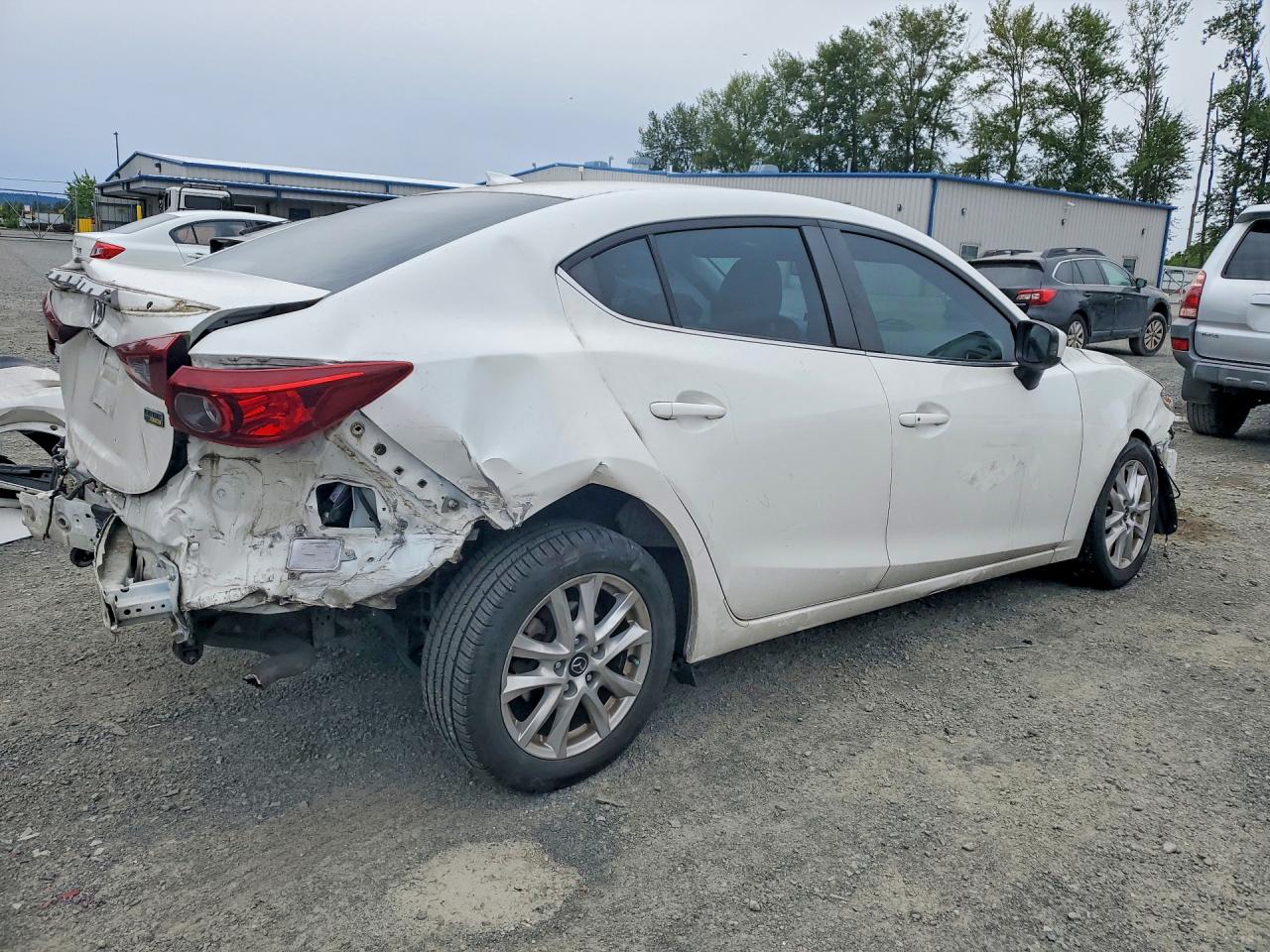 2015 Mazda 3 Grand Touring White vin: 3MZBM1W76FM220169