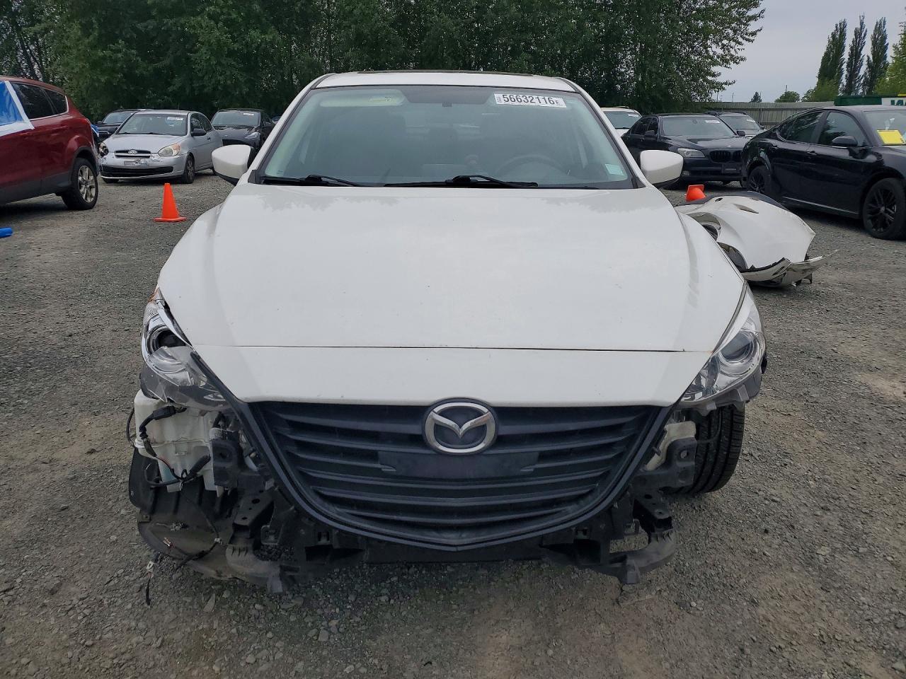 2015 Mazda 3 Grand Touring White vin: 3MZBM1W76FM220169