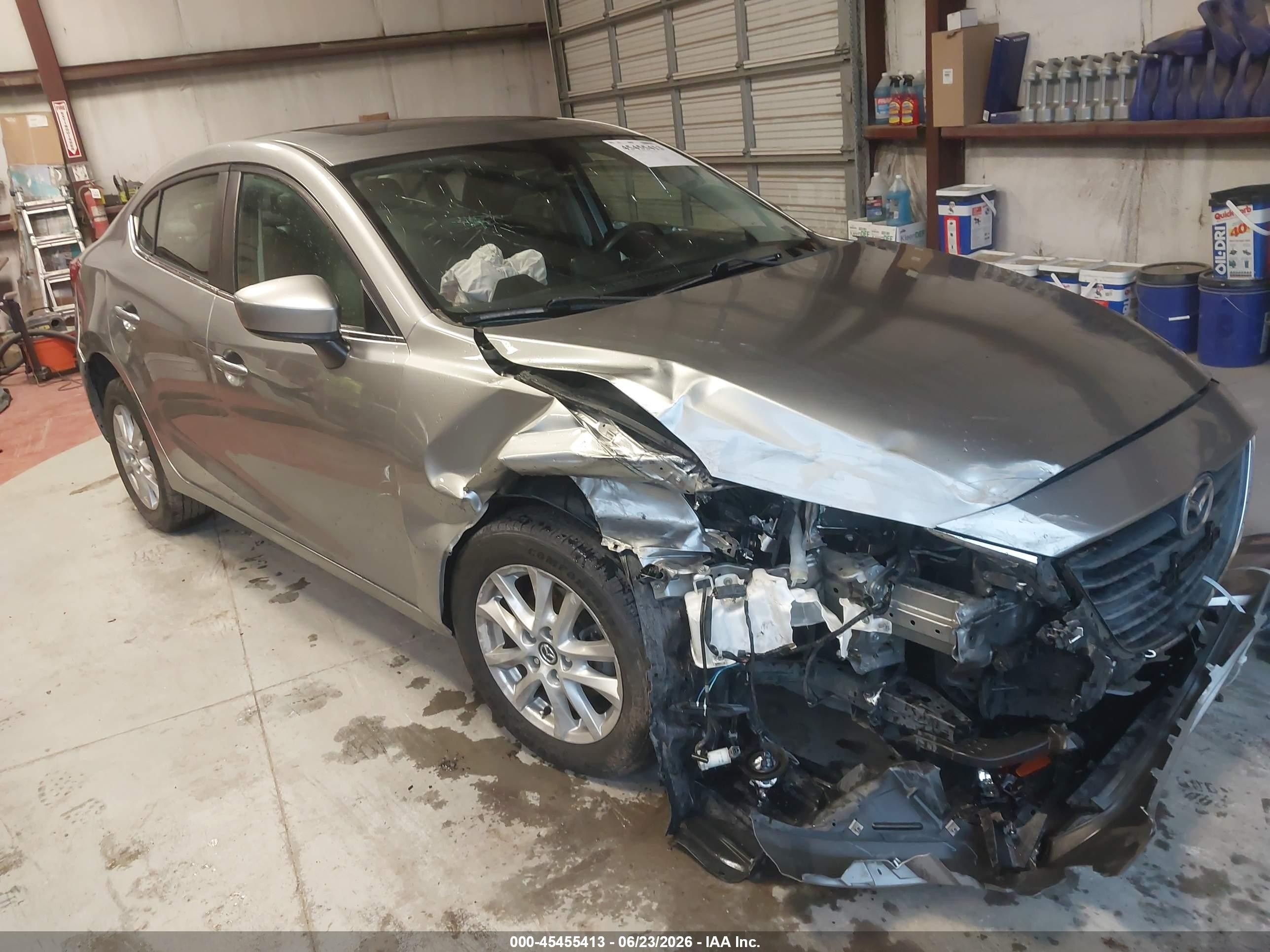 2014 Mazda Mazda3 I Grand Touring Gray vin: 3MZBM1W77EM122864