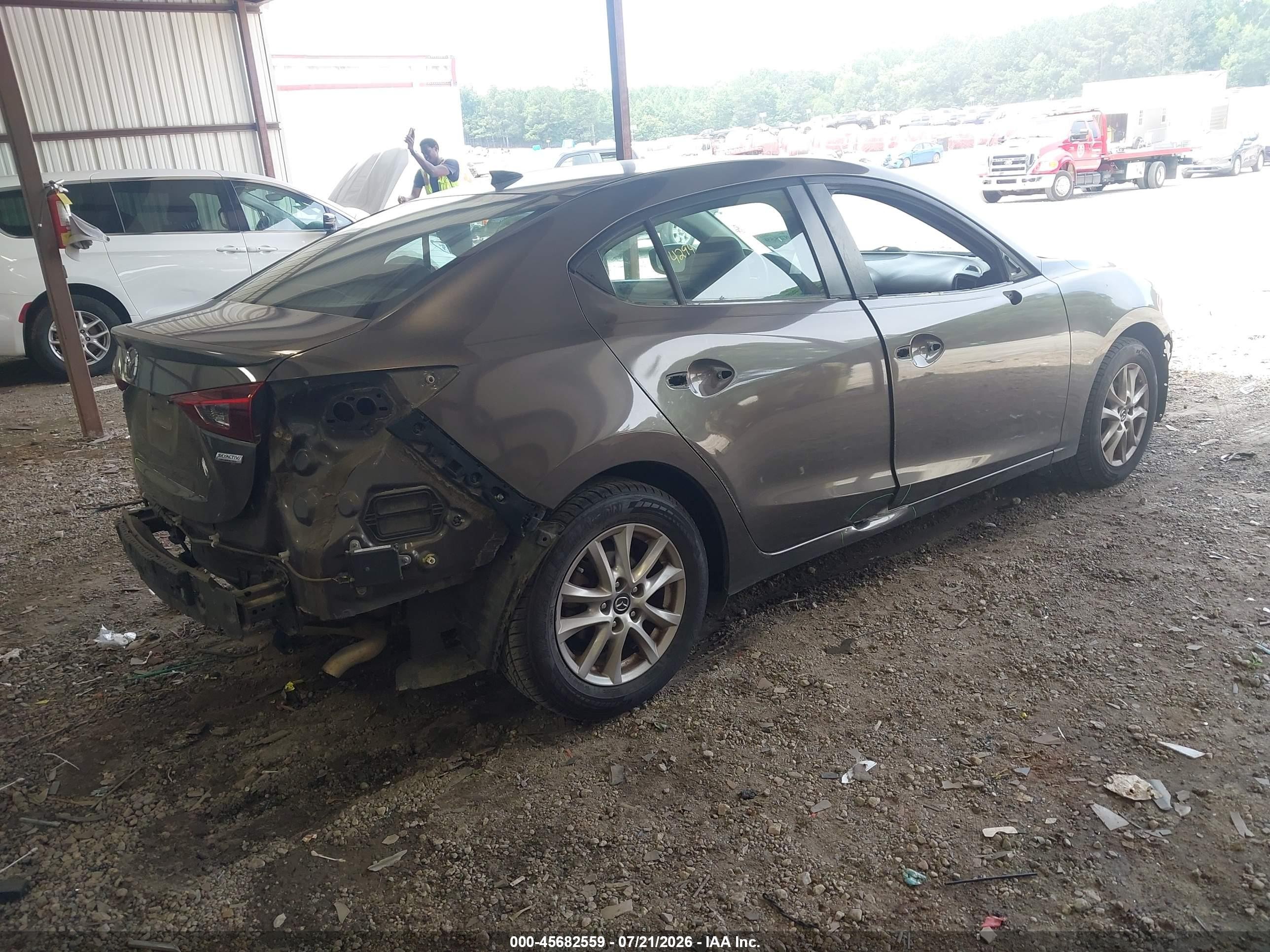 2014 Mazda Mazda3 I Grand Touring Gray vin: 3MZBM1W78EM113316
