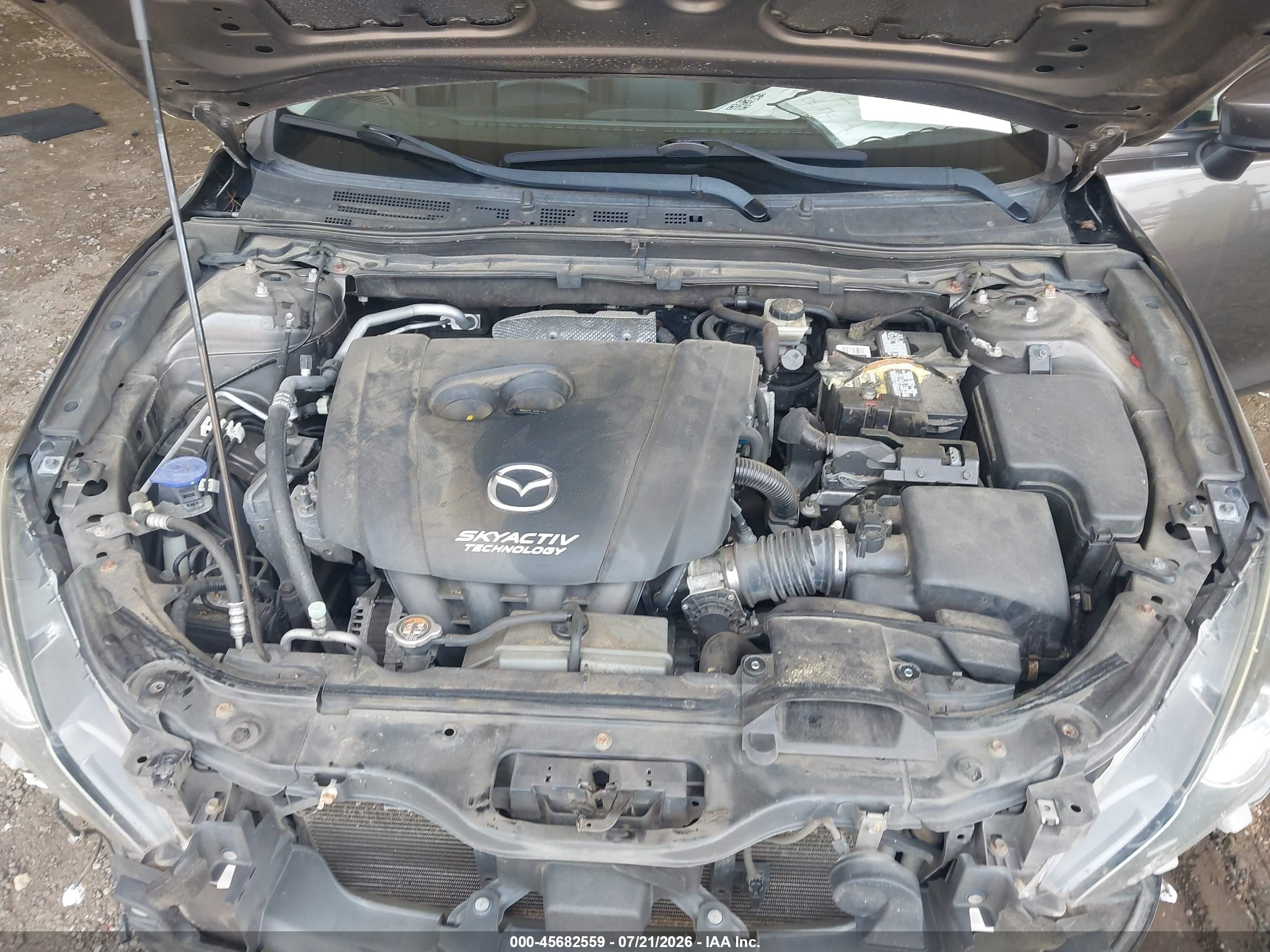 2014 Mazda Mazda3 I Grand Touring Gray vin: 3MZBM1W78EM113316