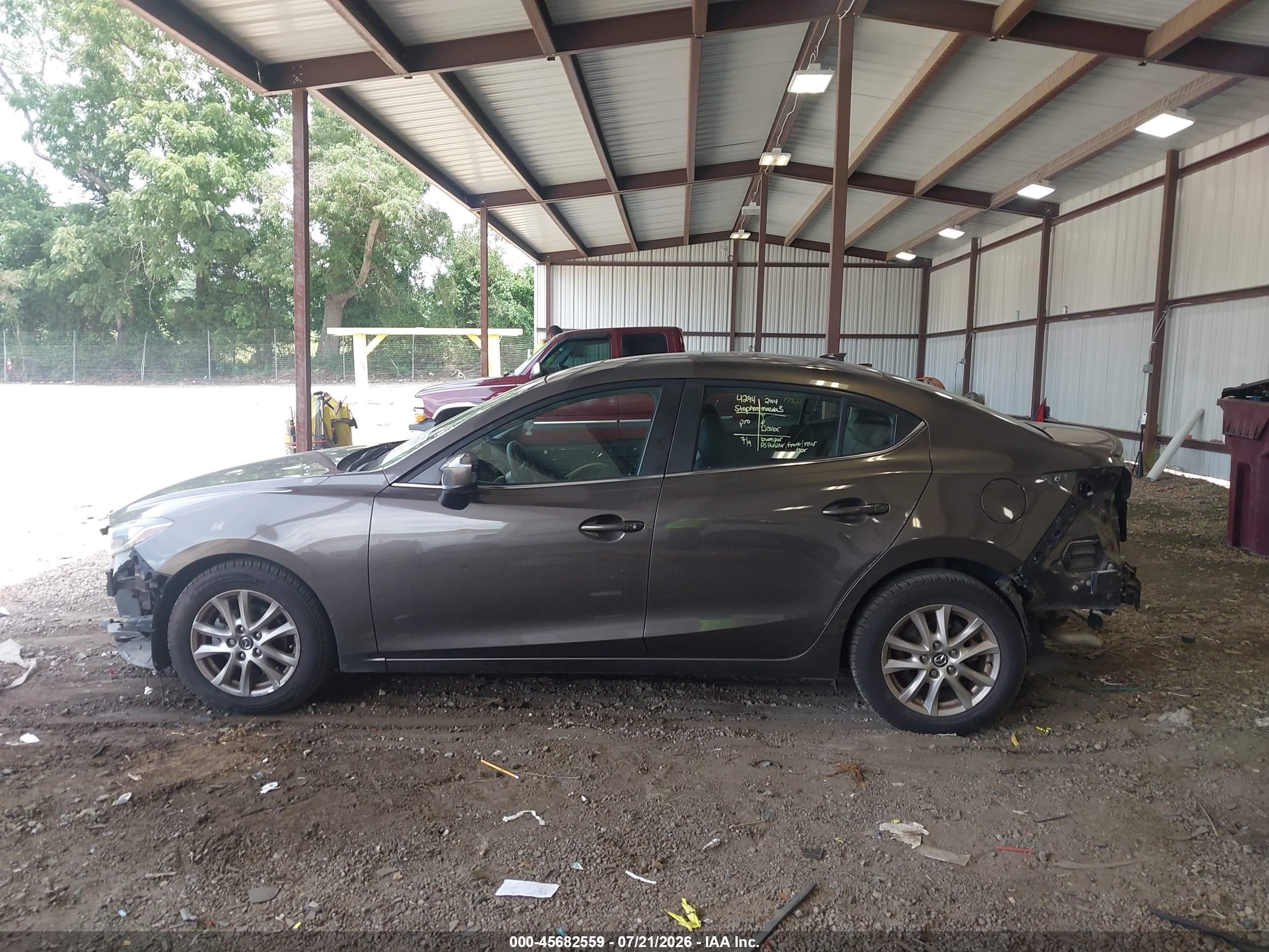 2014 Mazda Mazda3 I Grand Touring Gray vin: 3MZBM1W78EM113316