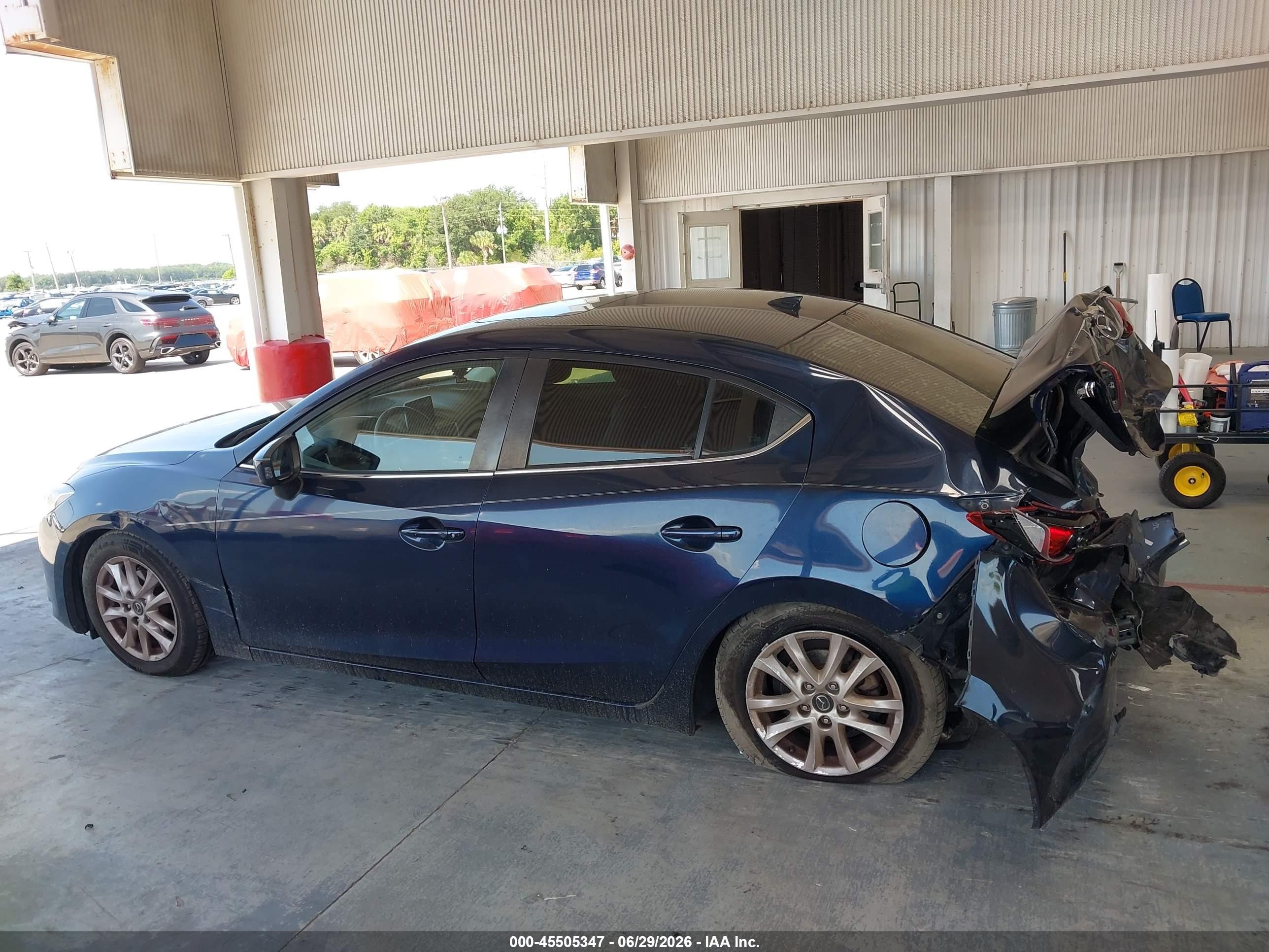 2015 Mazda Mazda3 I Grand Touring Blue vin: 3MZBM1W78FM172237