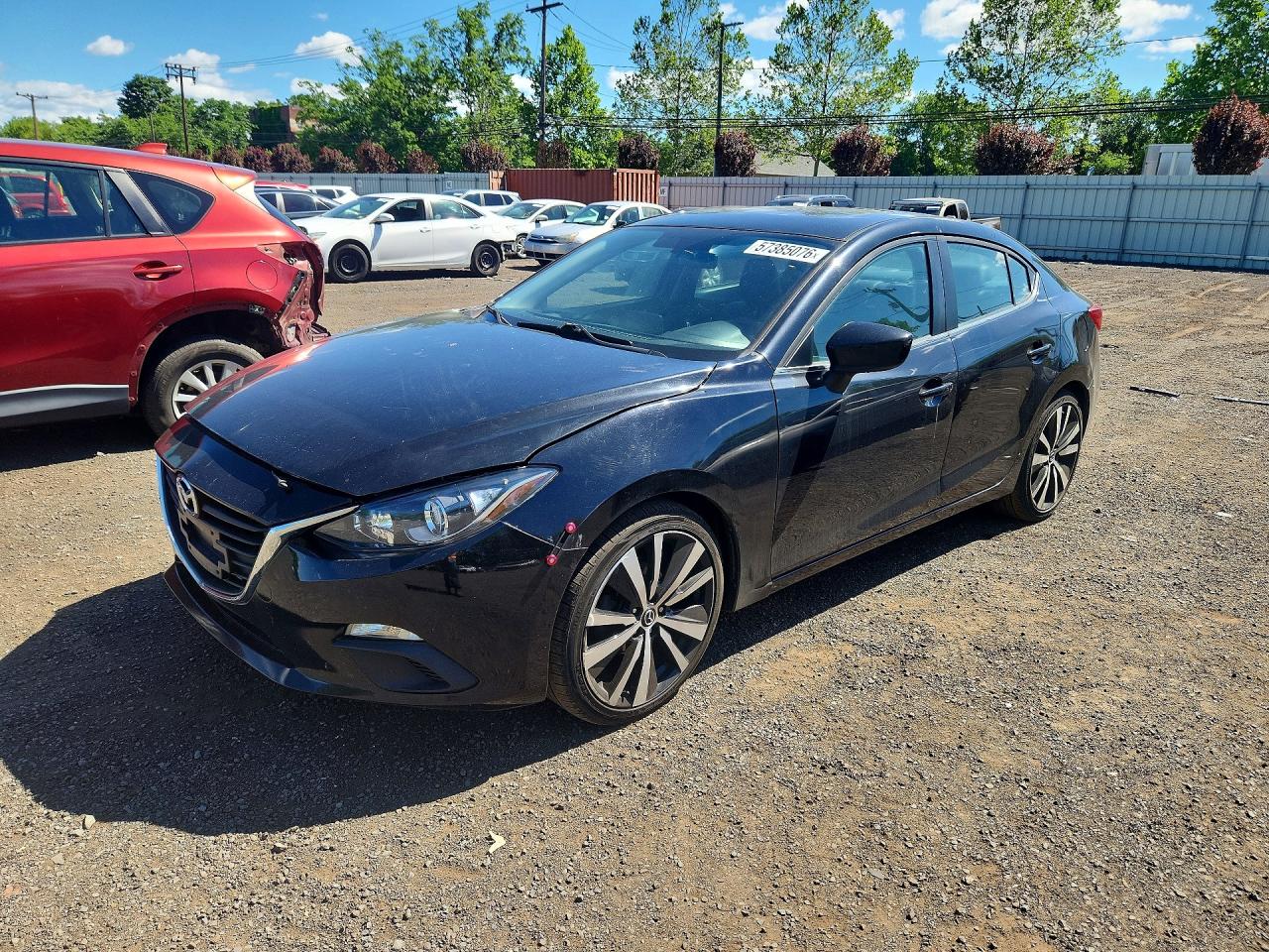 2015 Mazda 3 Grand Touring Black vin: 3MZBM1W7XFM128515