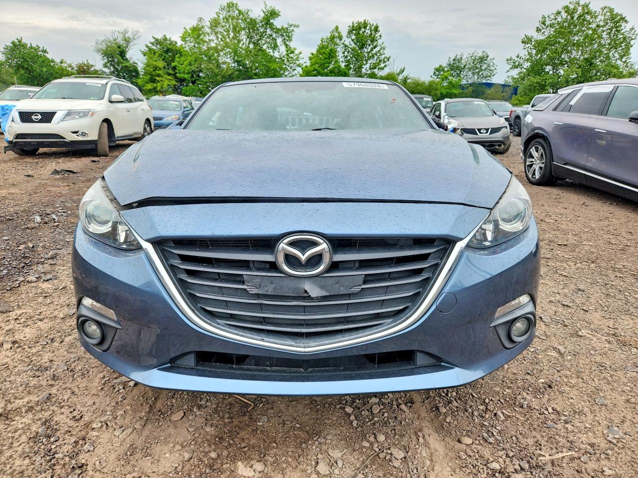 2015 Mazda 3 Grand Touring Blue vin: 3MZBM1W7XFM201057