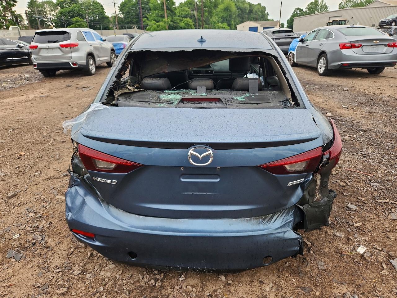 2015 Mazda 3 Grand Touring Blue vin: 3MZBM1W7XFM201057