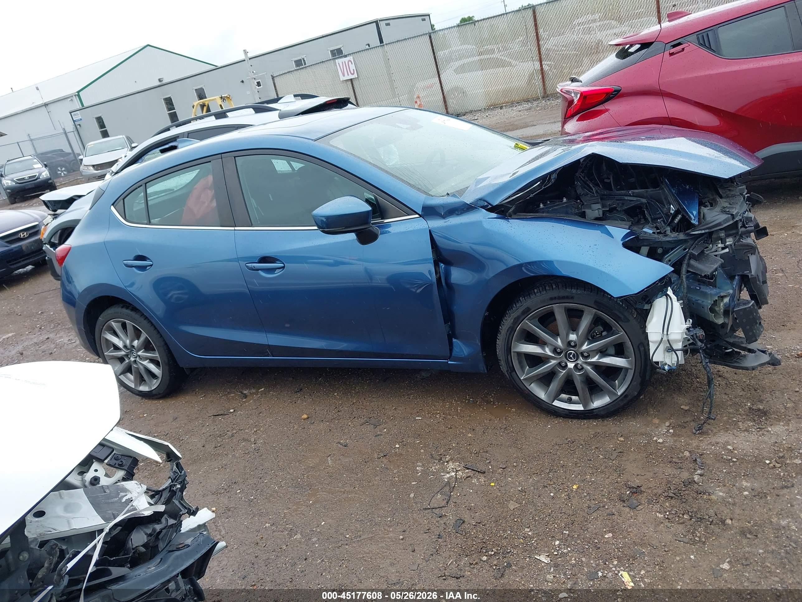 2018 Mazda Mazda3 Touring Синий vin: 3MZBN1L31JM172569