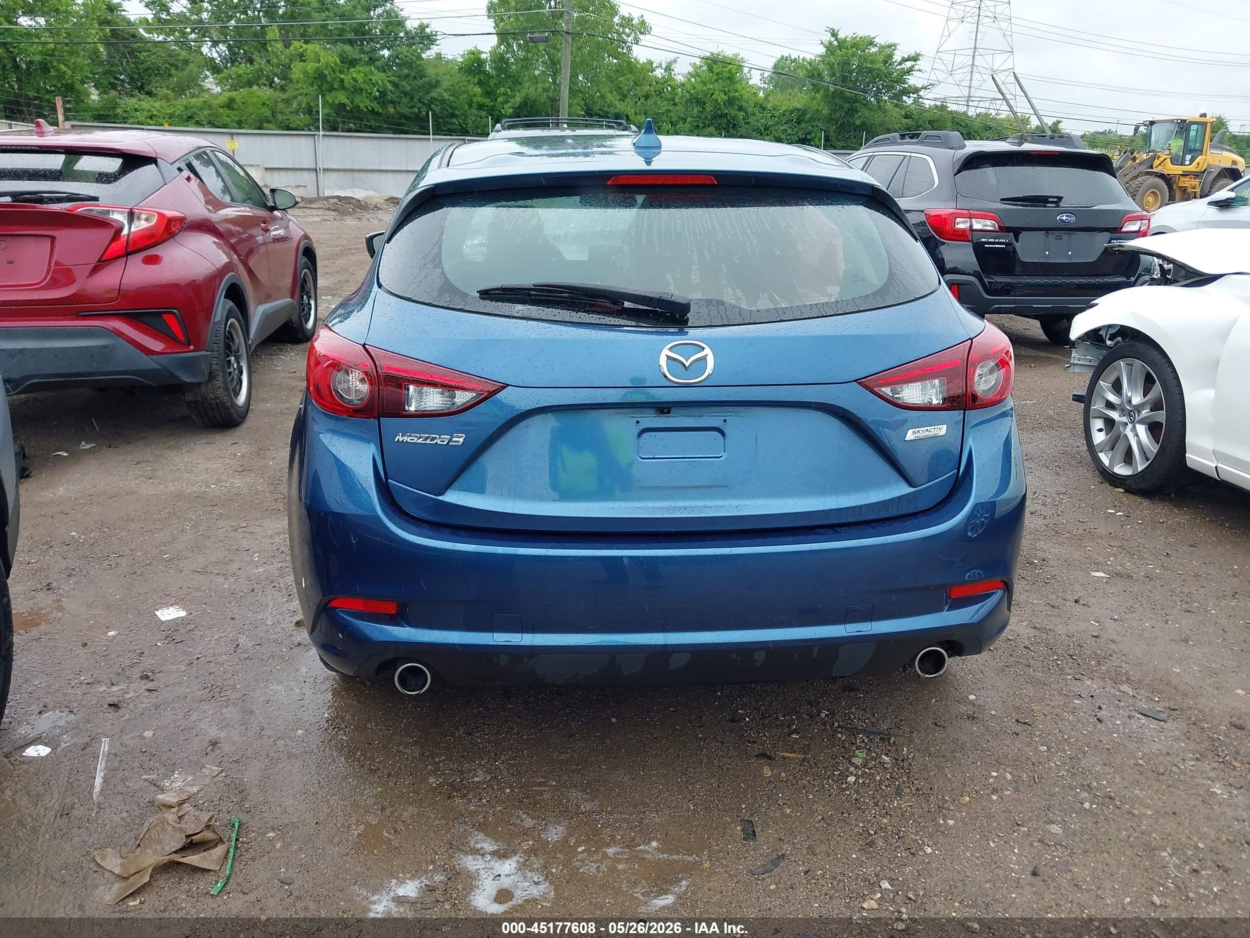 2018 Mazda Mazda3 Touring Синий vin: 3MZBN1L31JM172569