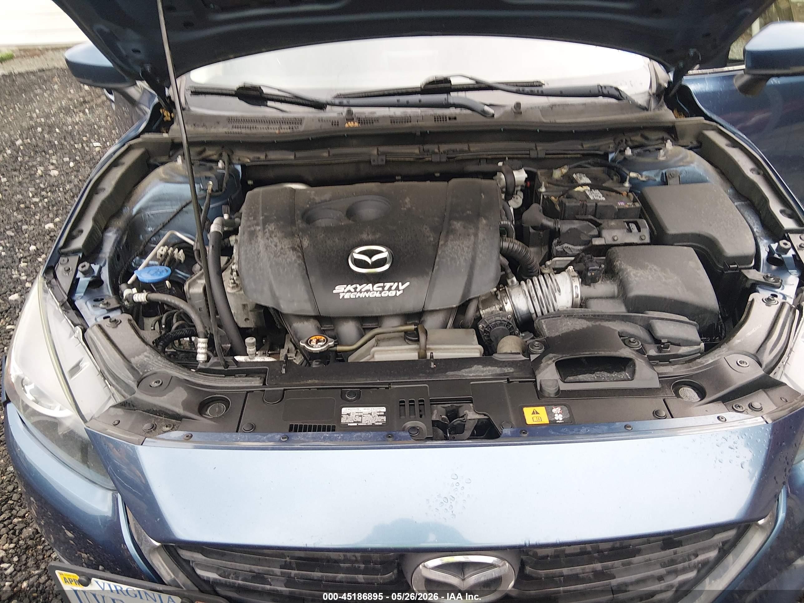 2018 Mazda Mazda3 Touring Синий vin: 3MZBN1L33JM274102