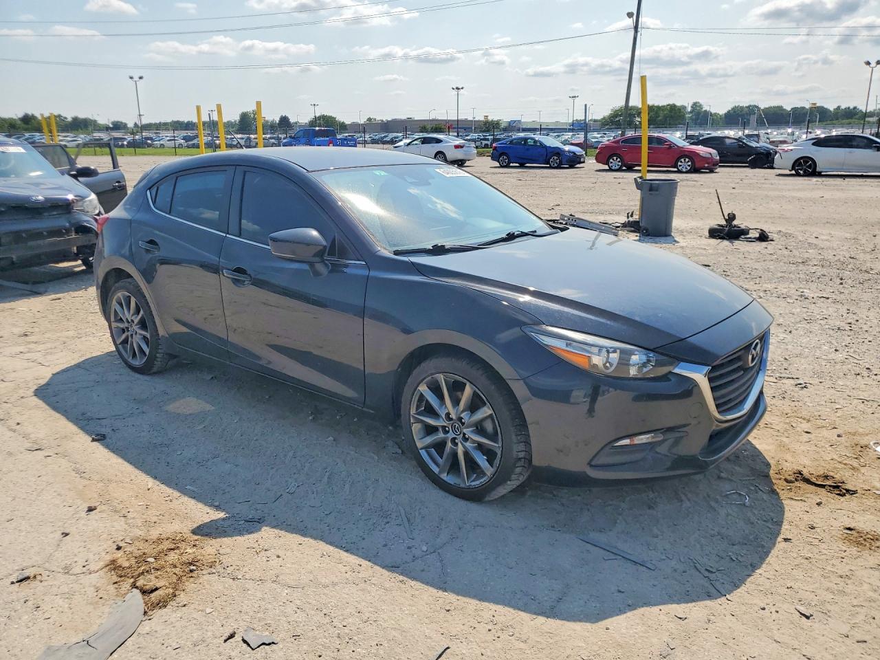2018 Mazda 3 Touring Charcoal vin: 3MZBN1L37JM233925