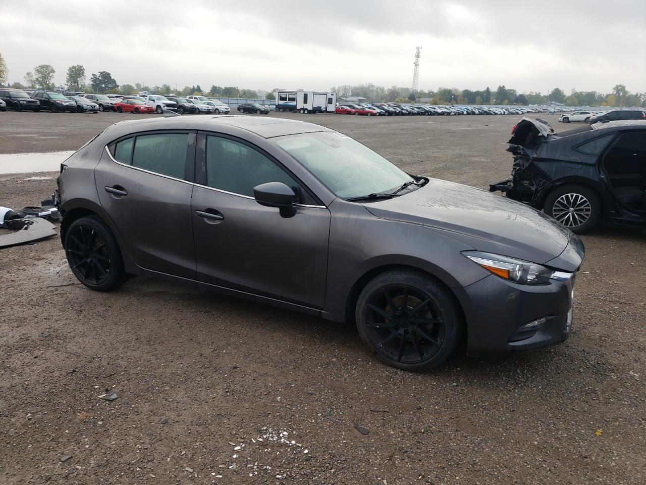 2018 Mazda 3 Touring Gray vin: 3MZBN1L38JM211724