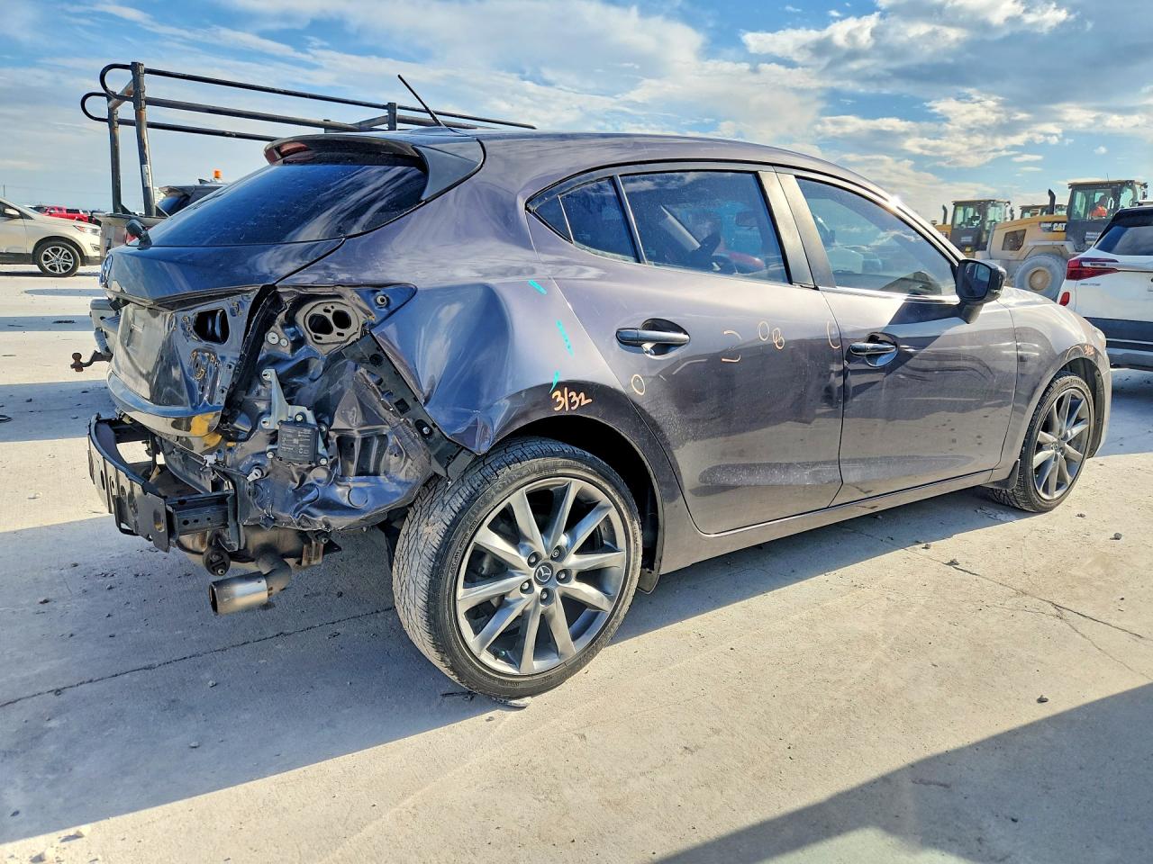 2018 Mazda 3 Touring Charcoal vin: 3MZBN1L38JM261443