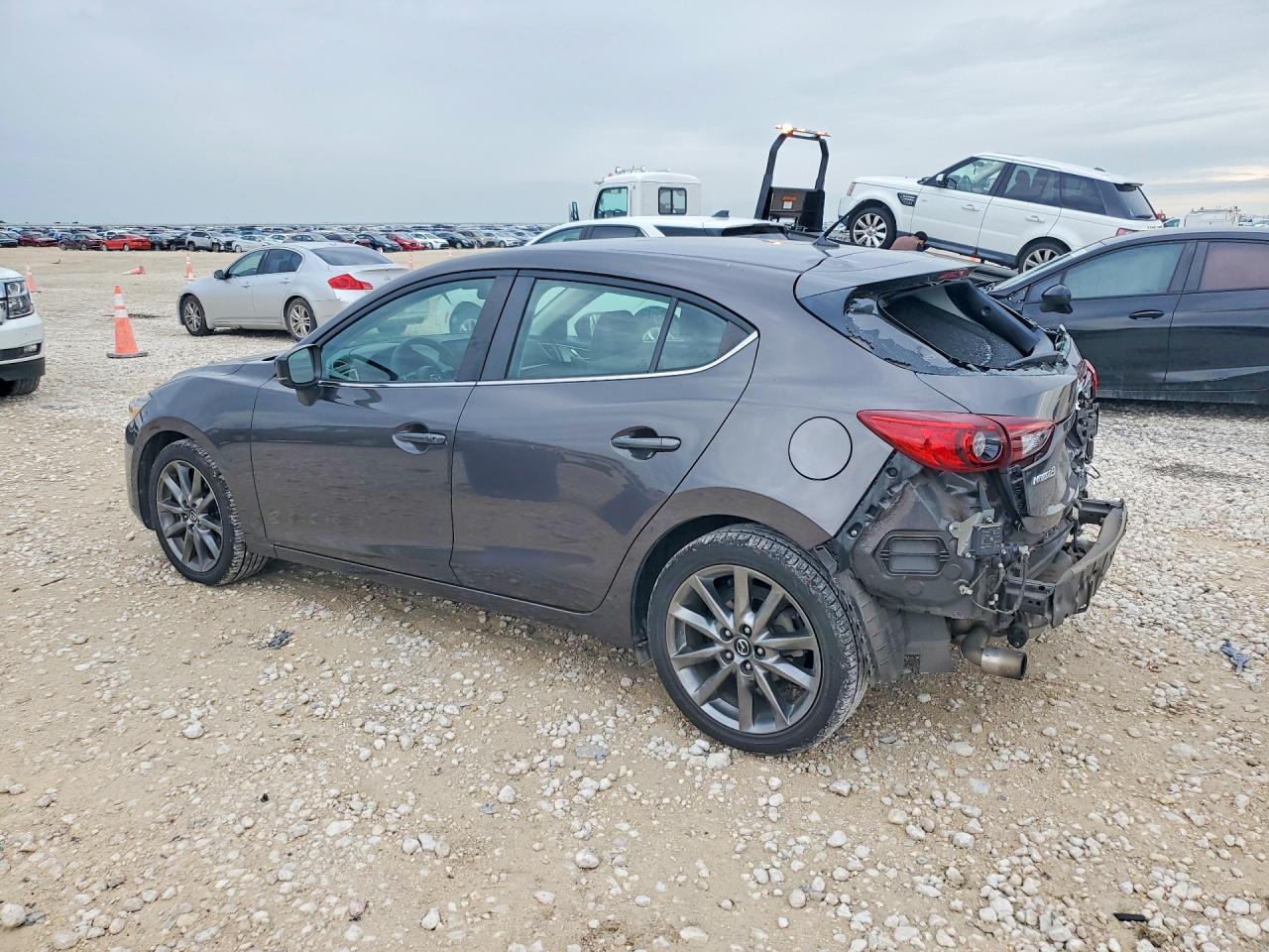 2018 Mazda 3 Touring Серый vin: 3MZBN1L38JM270031