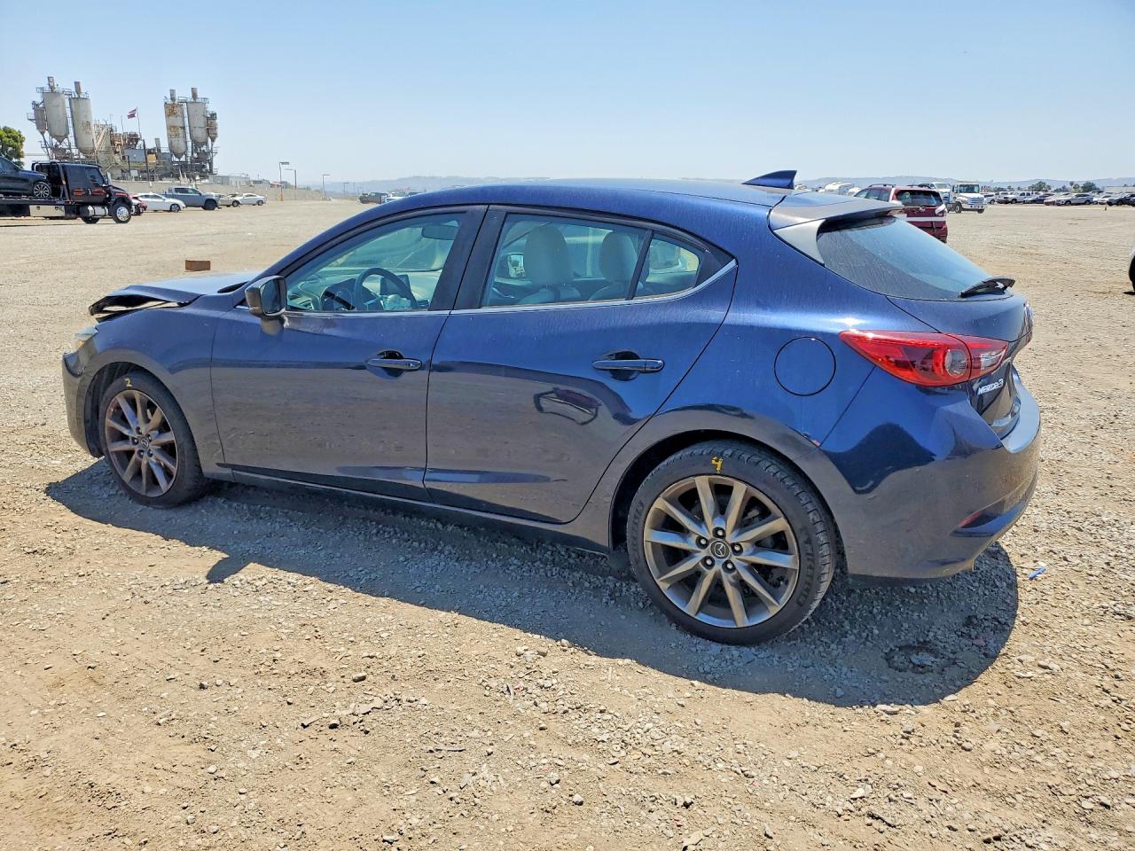 2018 Mazda 3 Grand Touring Blue vin: 3MZBN1M38JM273221