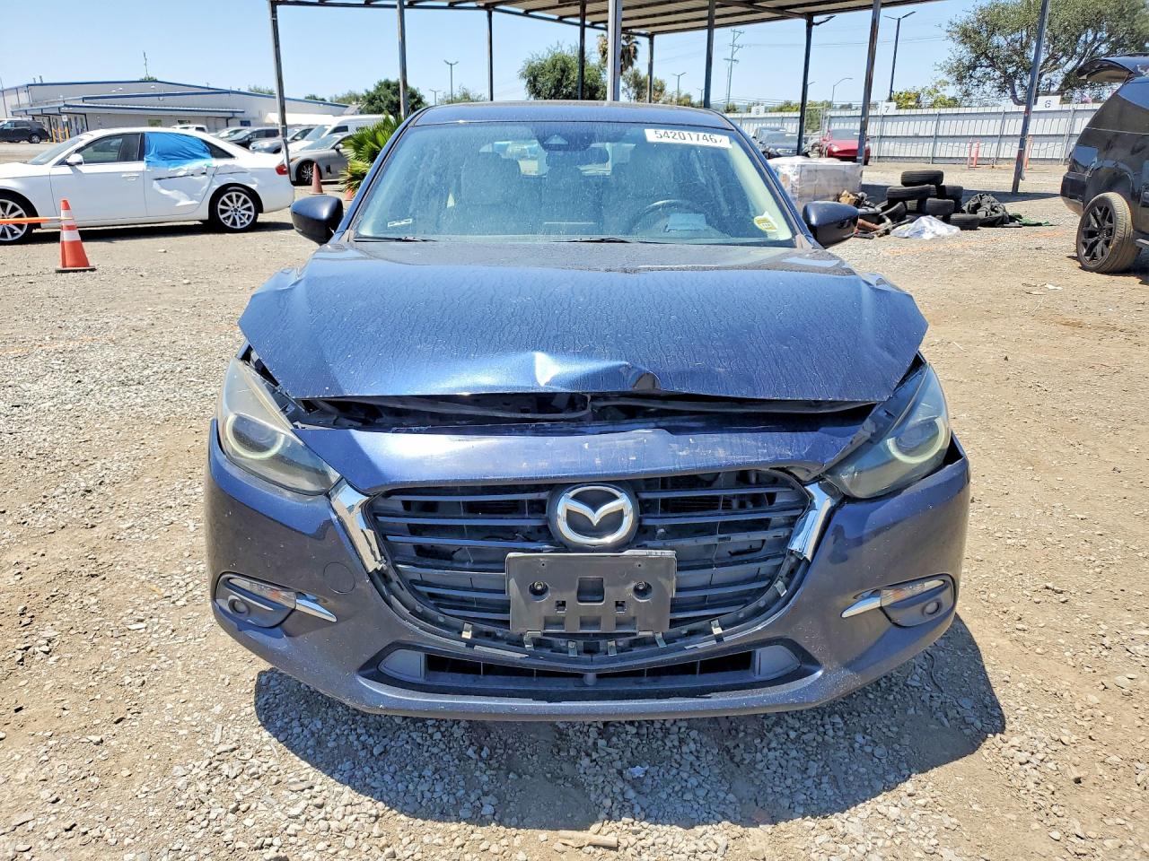 2018 Mazda 3 Grand Touring Blue vin: 3MZBN1M38JM273221