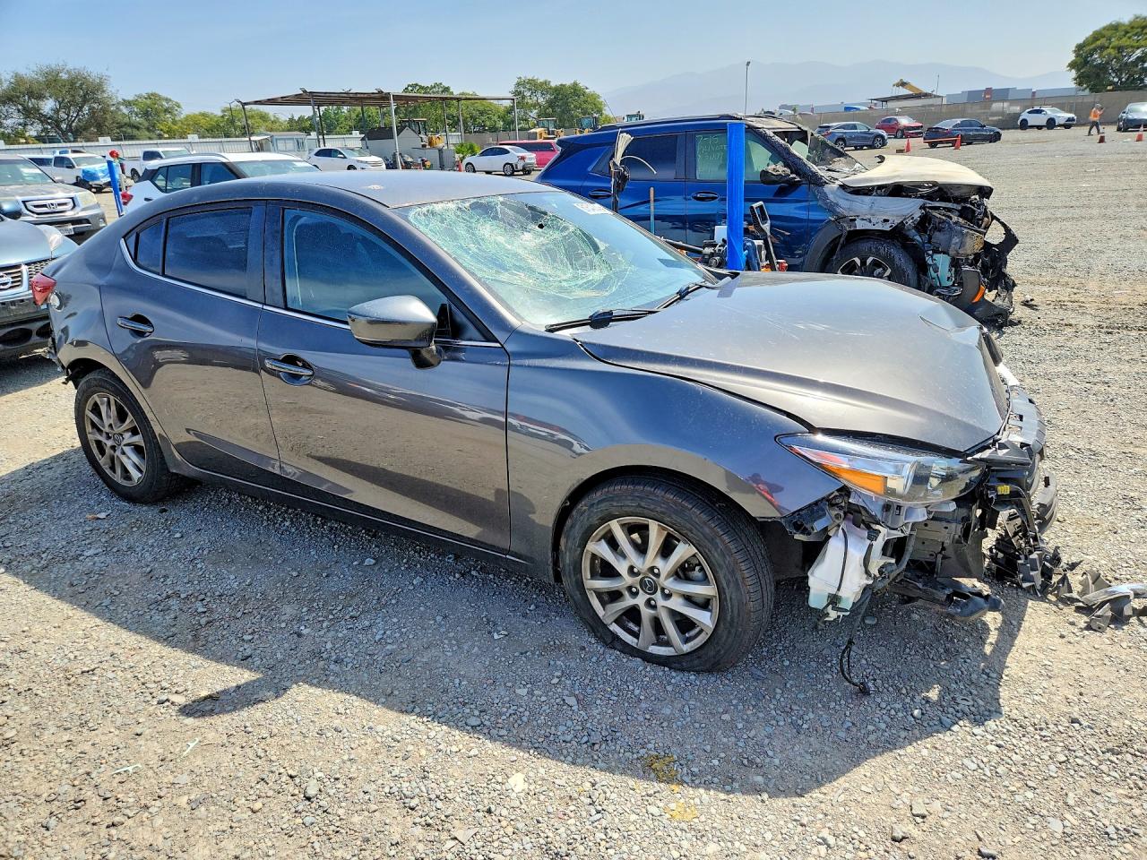 2017 Mazda 3 Sport Серый vin: 3MZBN1U76HM107325