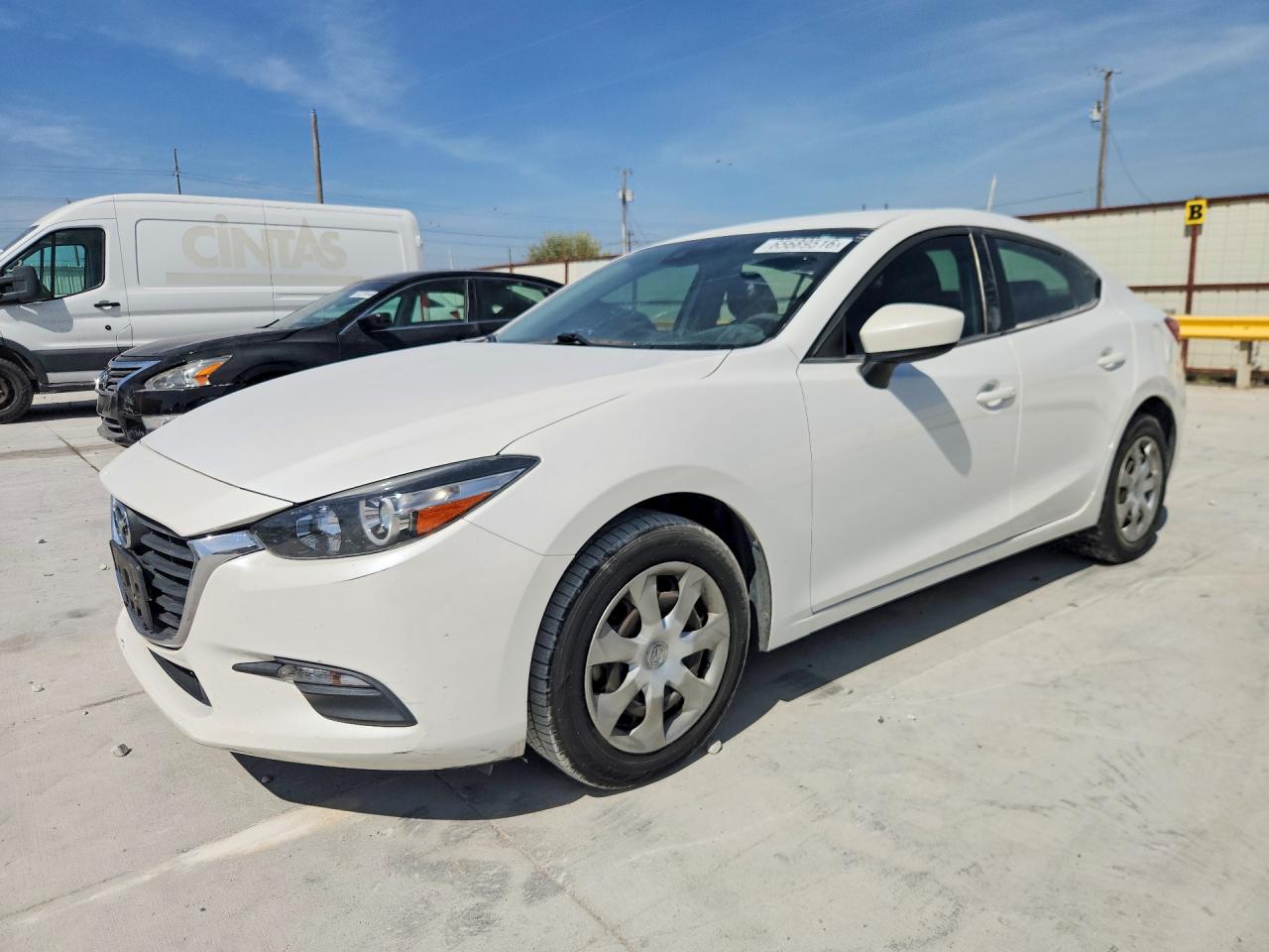 2018 Mazda 3 Sport White vin: 3MZBN1U76JM239751