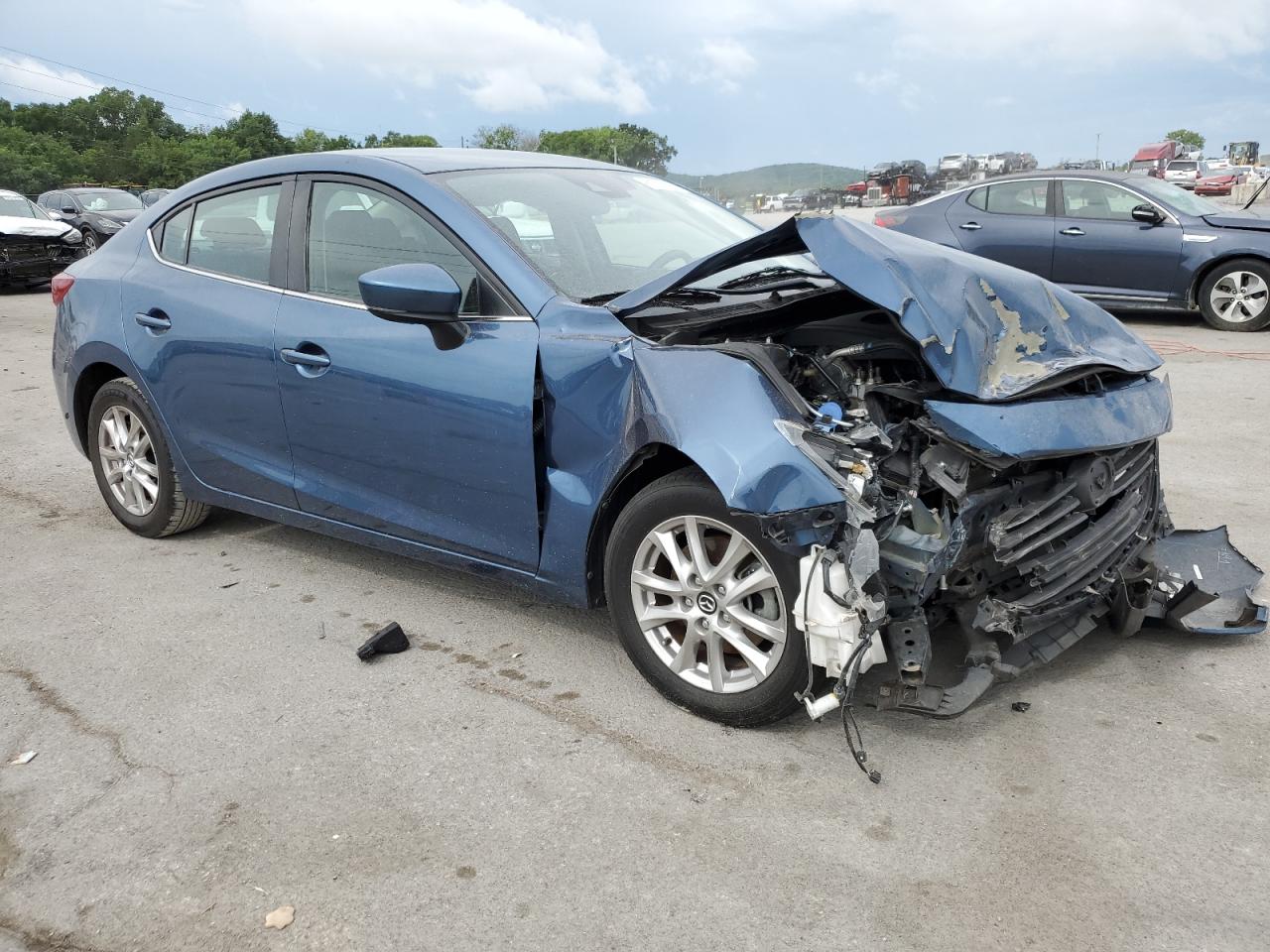 2018 Mazda 3 Sport Blue vin: 3MZBN1U7XJM161782