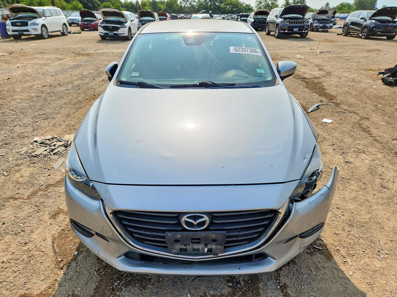 2018 Mazda 3 Touring Silver vin: 3MZBN1V36JM209810