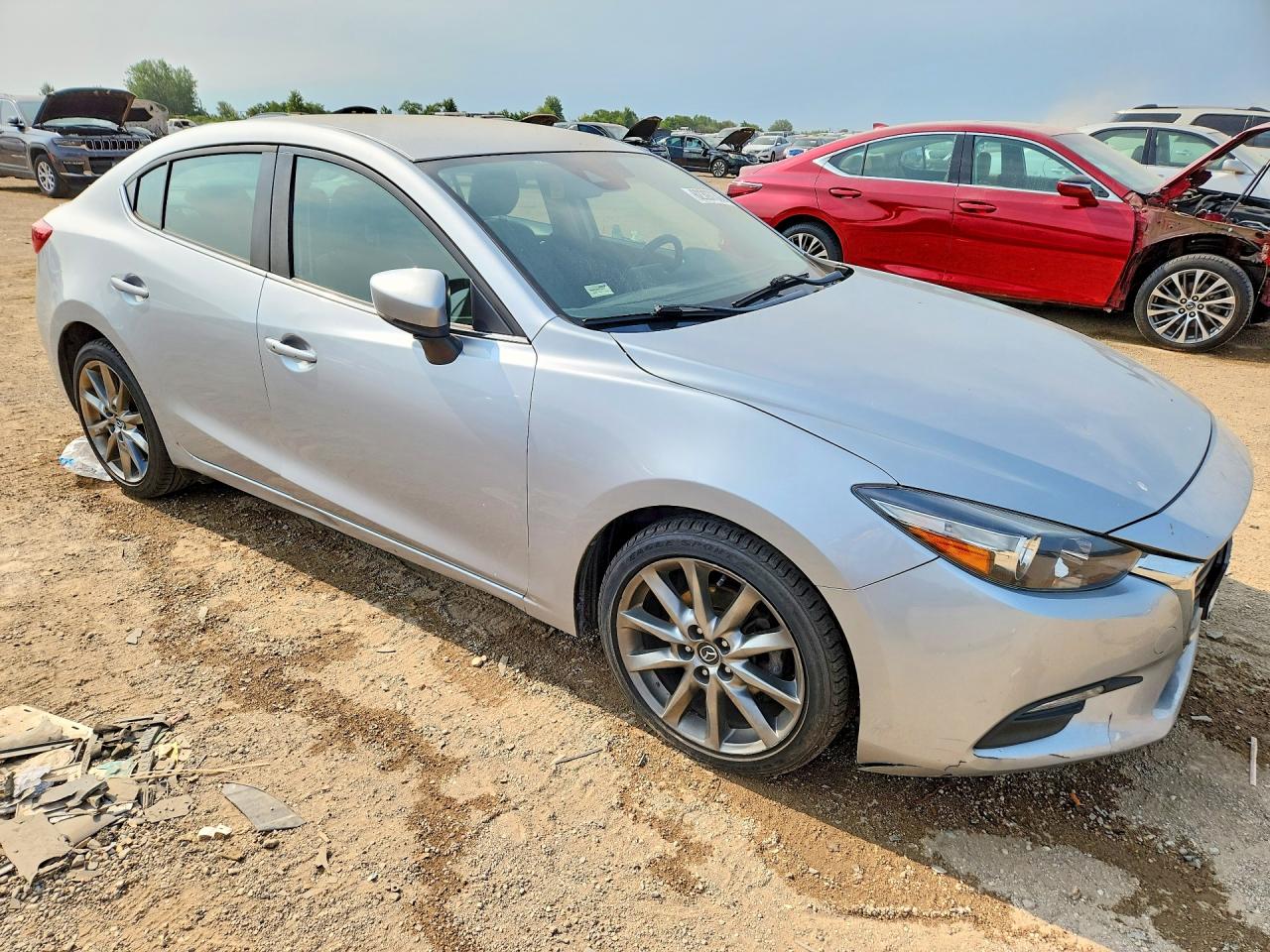 2018 Mazda 3 Touring Silver vin: 3MZBN1V36JM209810