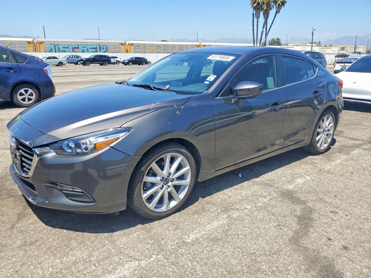 2017 Mazda 3 Touring Gray vin: 3MZBN1V71HM121938
